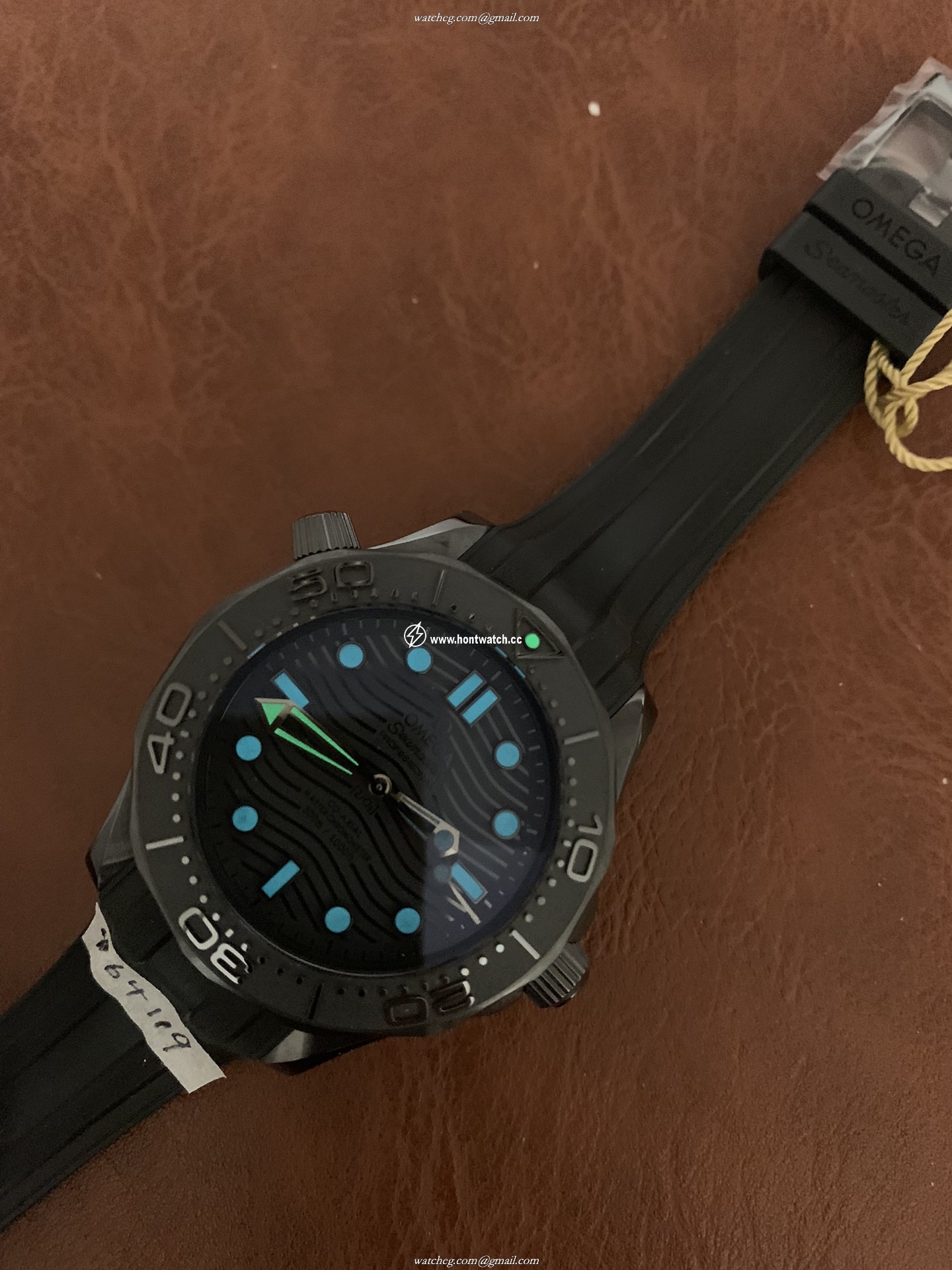Omega Seamaster Diver 300m Green Replica Watch - 43.5mm - ETA8806 - Image 2
