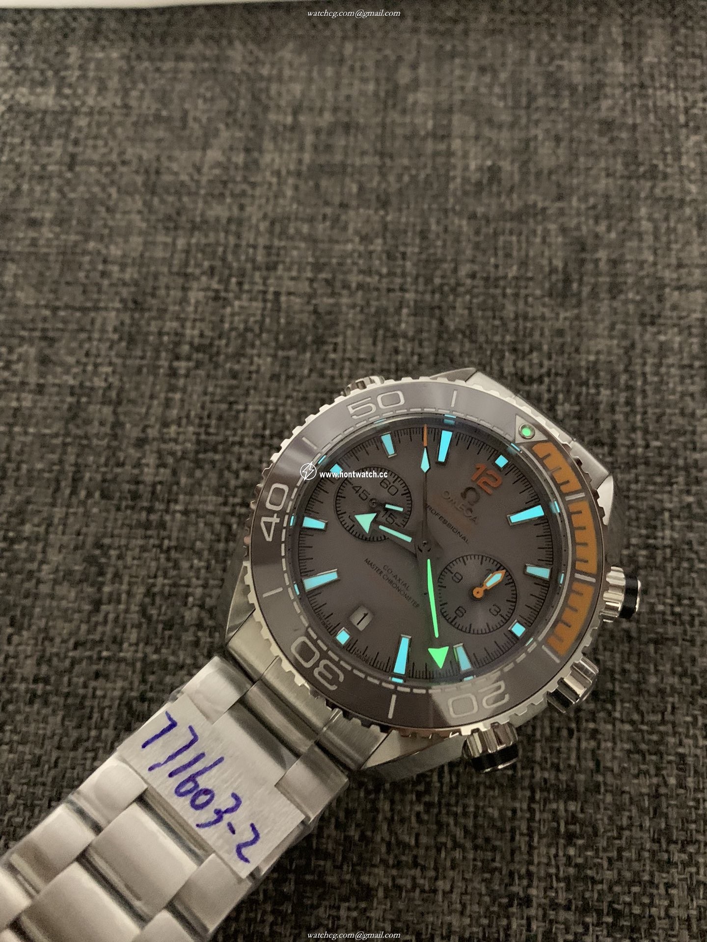 Omega Men Planet Ocean 215.90.46.51.99.001 Replica - 45mm Chronograph | Cal.9300 - Image 2