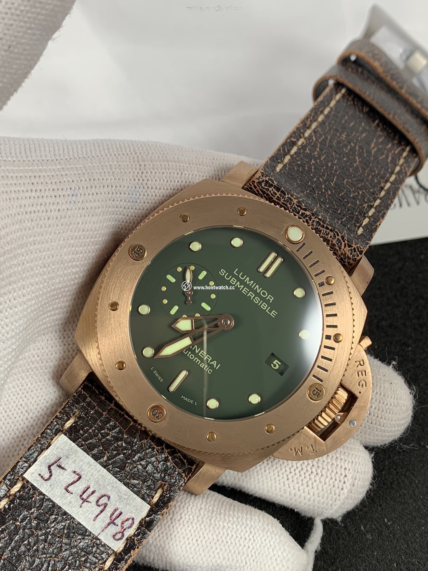 Panerai Luminor PAM00382 Replica Watch - Swiss P.9010 - 47mm Men's Submersible - Image 2