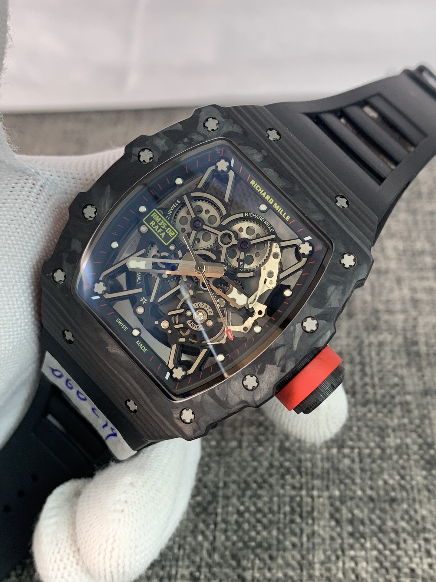 Richard Mille RM035-02 Replica Men's Watch - 42mm Black Skeleton Dial | Seiko NH05A - Image 3