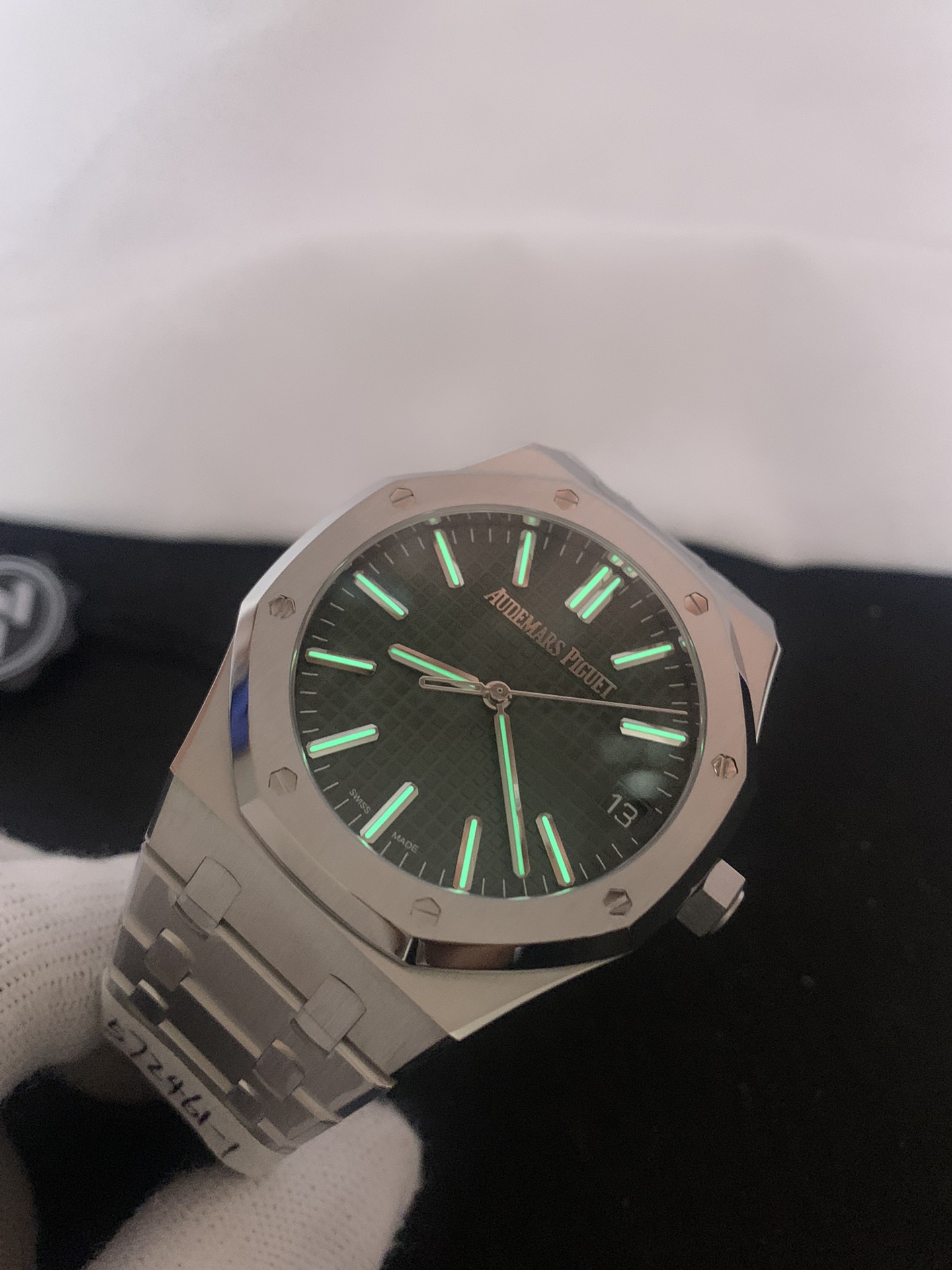 Audemars Piguet Royal Oak 15510ST Replica - Green Dial | 41mm Men's Watch - Image 3