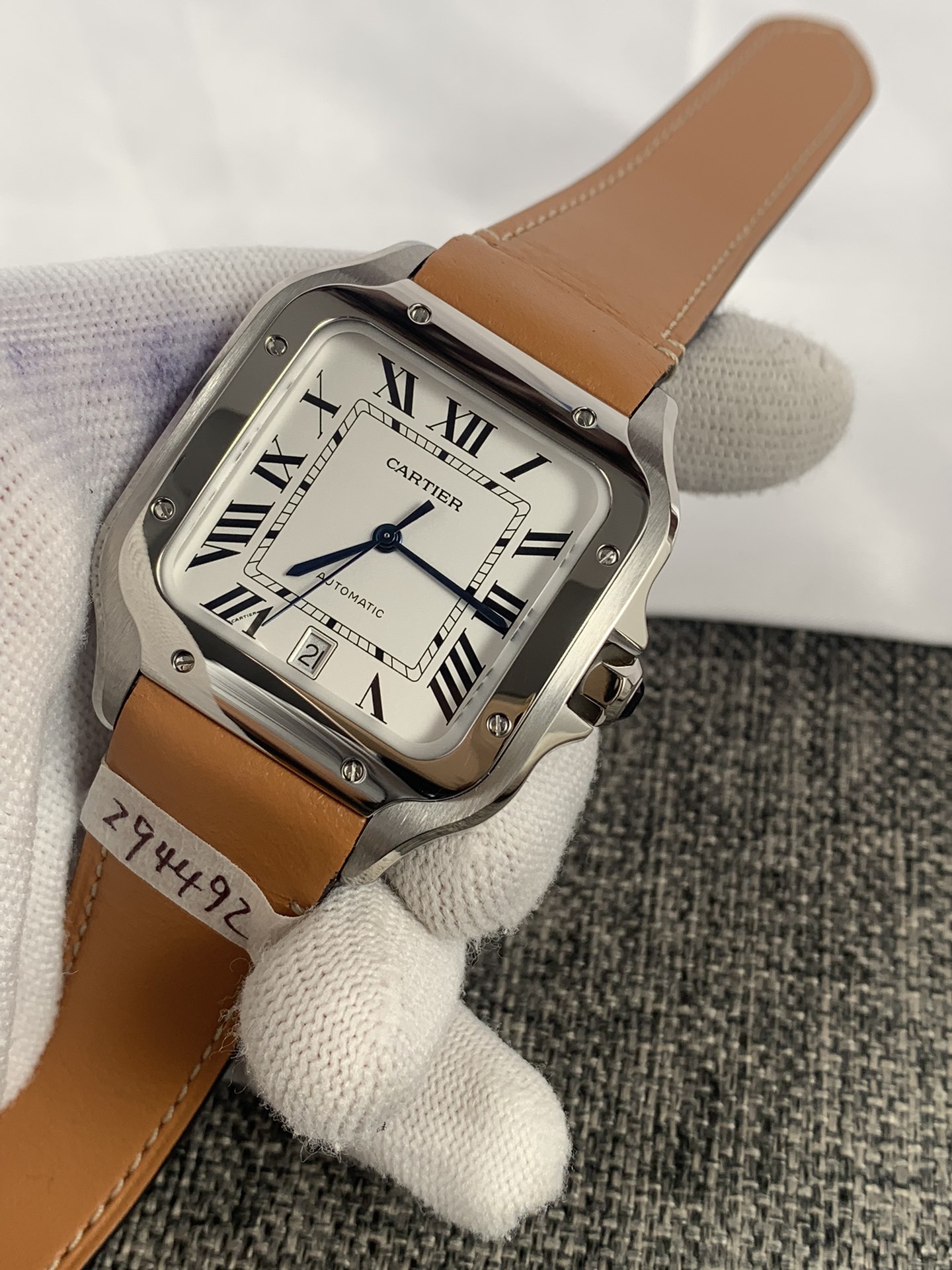Cartier Santos De Cartier Mens WSSA0009 Replica - 40mm Swiss MY9015 Automatic - Image 3