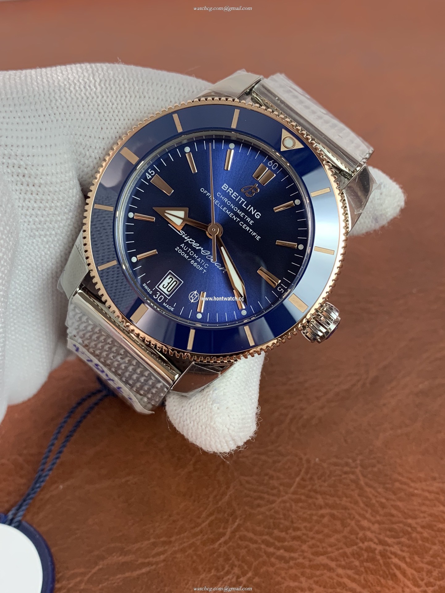 Breitling Superocean Heritage II Mens Watch - 42mm Blue Dial - ETA2824-2 Automatic - Image 2