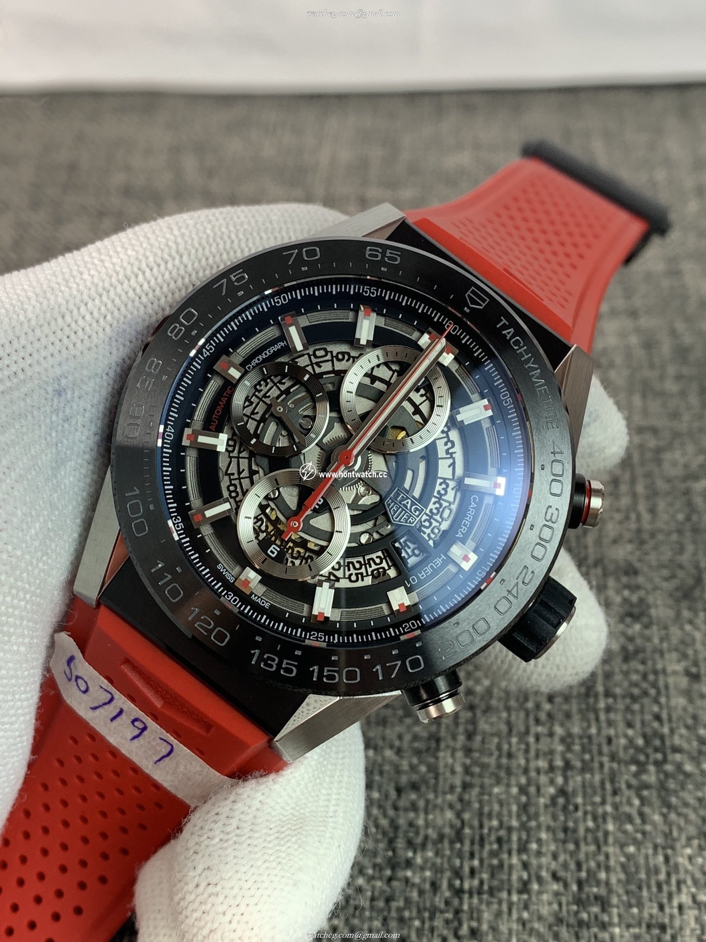 Tag Heuer Carrera Calibre HEUER 01 CAR2A1Z.FT6050 Replica - Men's 45mm Chronograph - Image 2