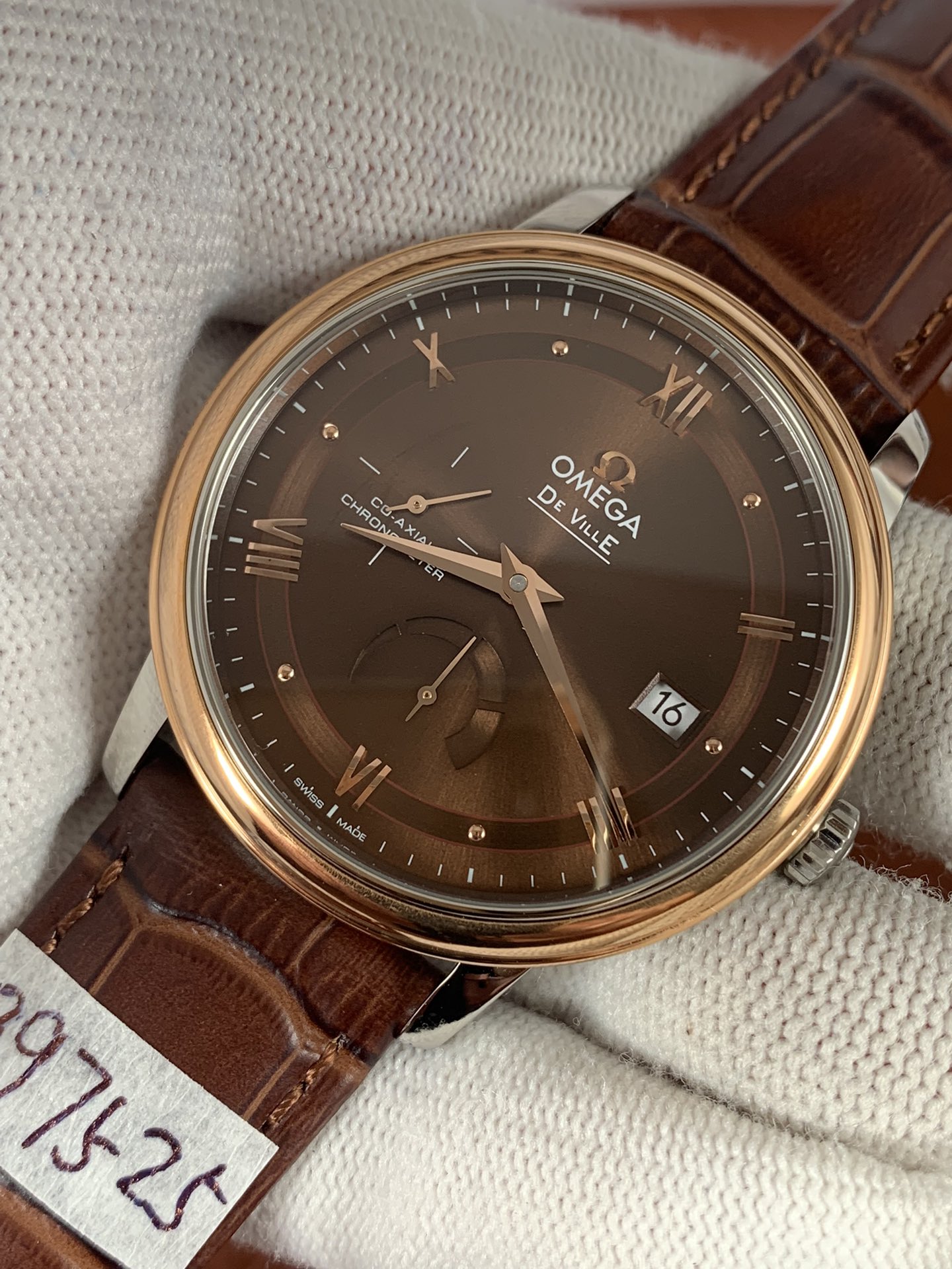 Omega De Ville Prestige Mens Watch - 39.5mm Brown Dial - ETA2824 Movement - Image 4