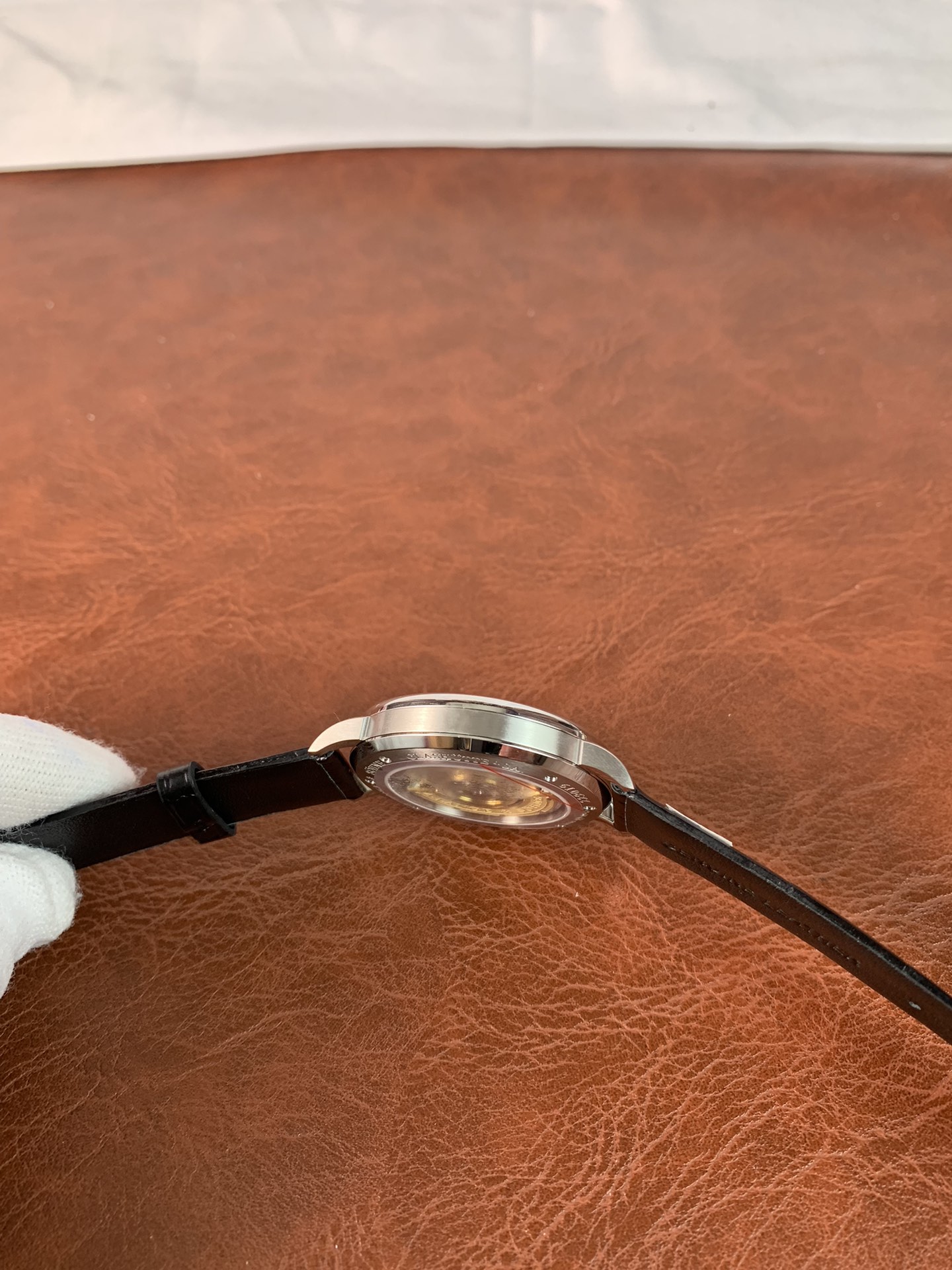 A. Lange & Sohne Saxonia Copper Blue 205.086 Mens Replica Watch | 39mm | Swiss ETA2892-2 - Image 4