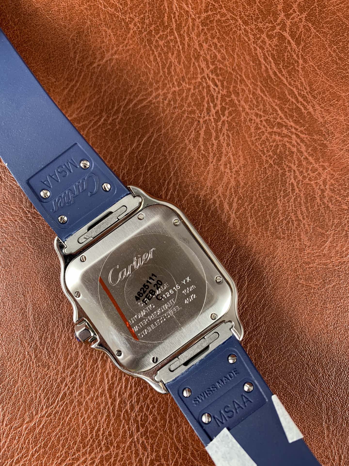 Cartier Santos De Cartier WSSA0048 Mens Replica Watch - 40mm Blue Dial - Image 4