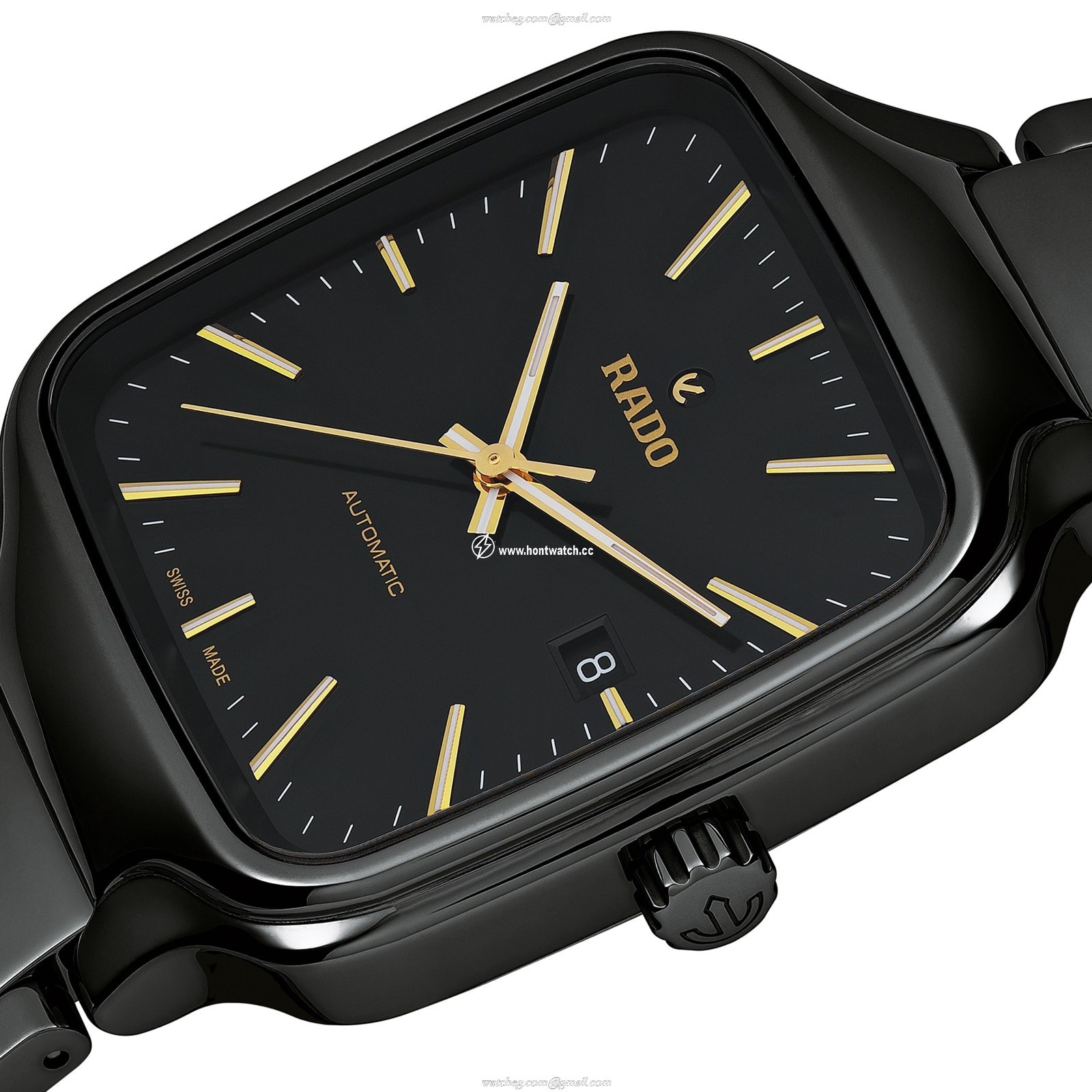 Rado True Square R27078162 Automatic Black Ceramic Watch | 38mm - Image 2