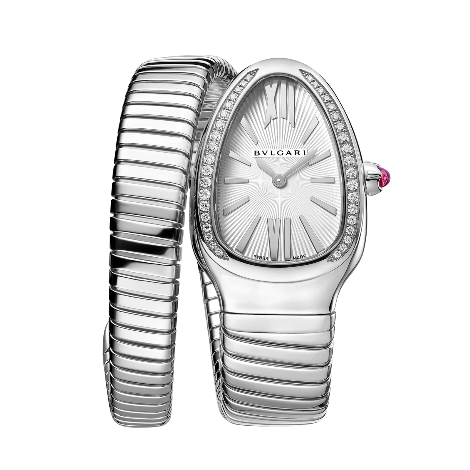 Bvlgari Serpenti 101816 Grey Dial Replica Watch | 35mm Stainless Steel Quartz - Image 3