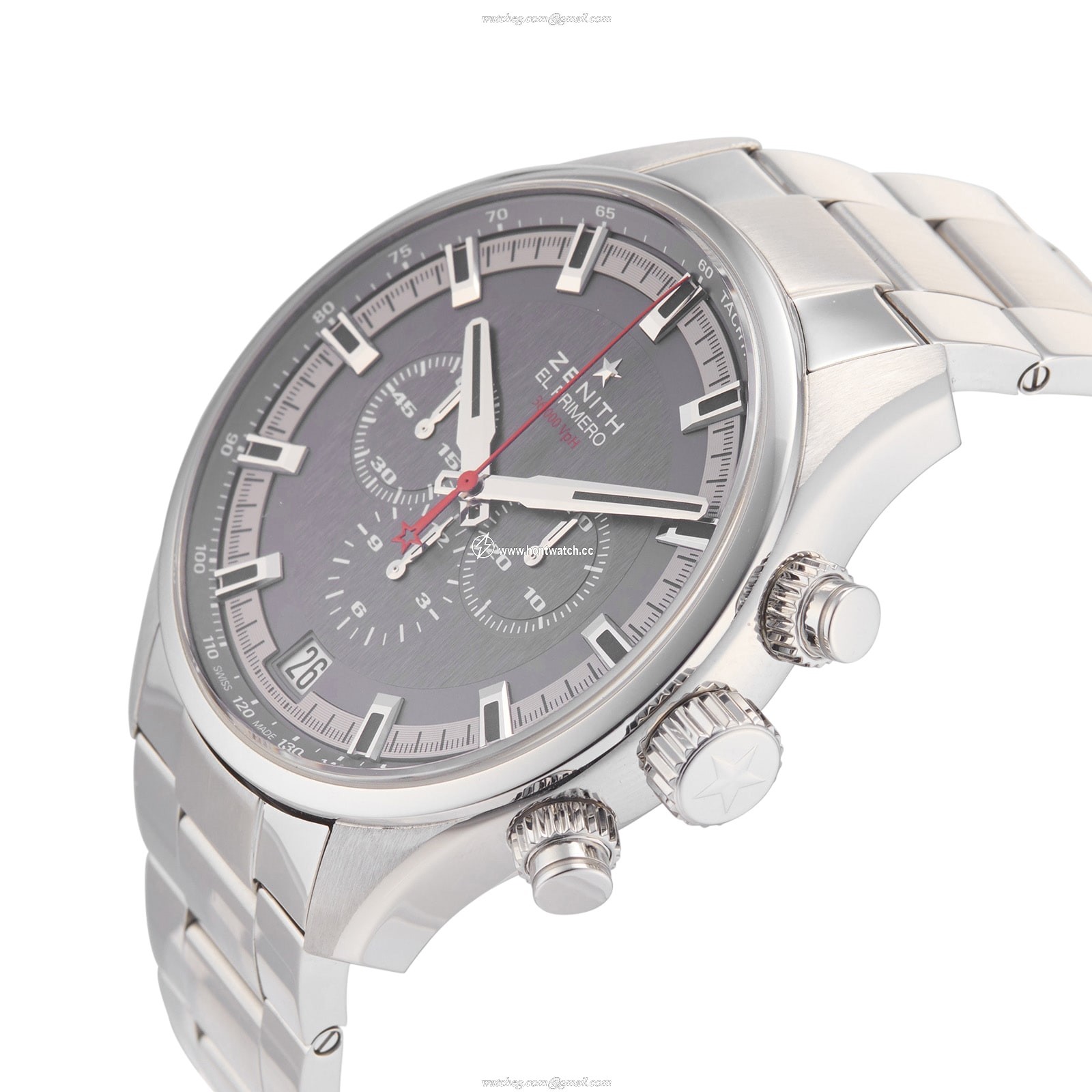 Zenith El Primero 03.2280.400/91.M2280 - 45mm Automatic Grey Dial - Stainless Steel - Image 2