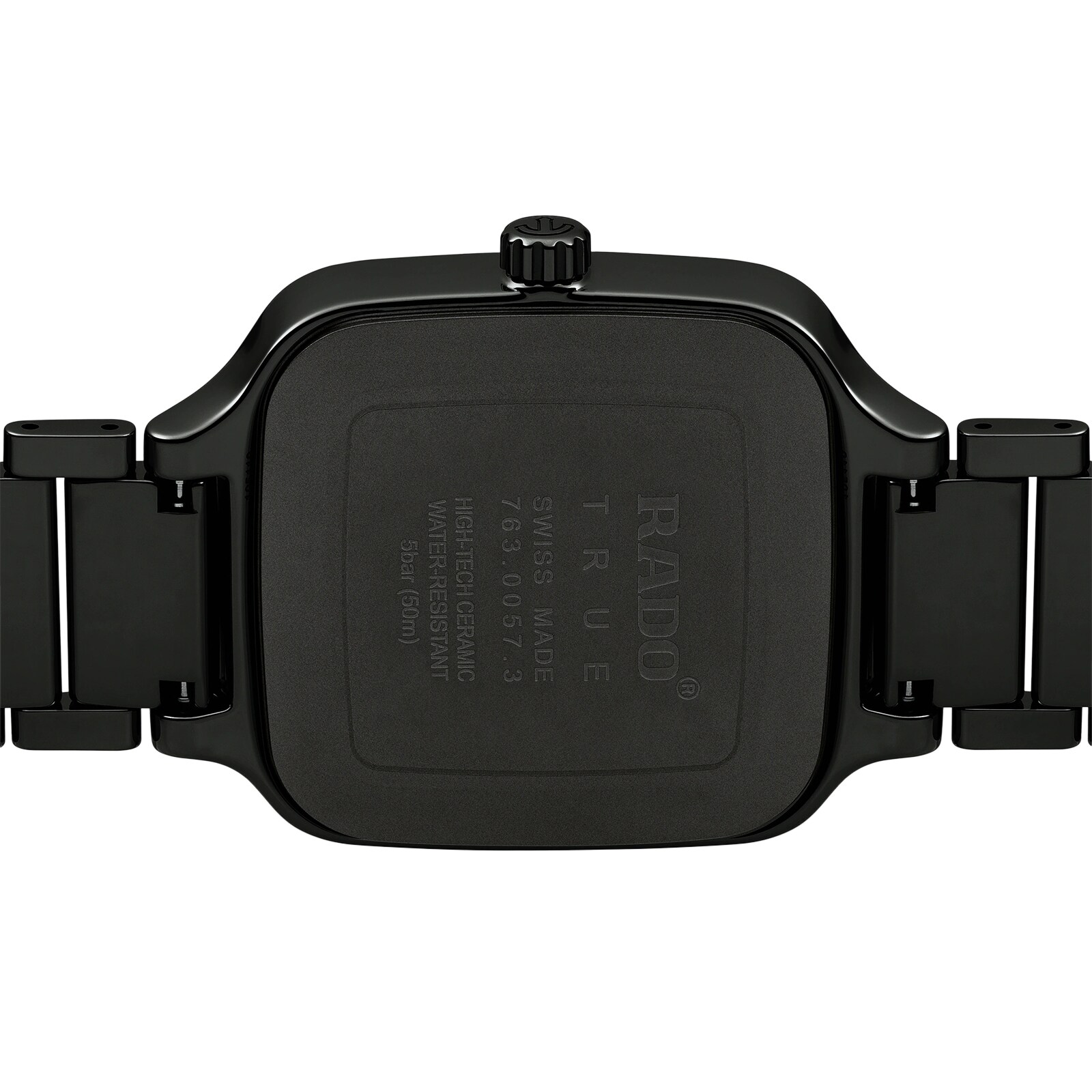 Rado True Square R27078702 Automatic Ceramic Watch - Black Dial | 38mm - Image 3