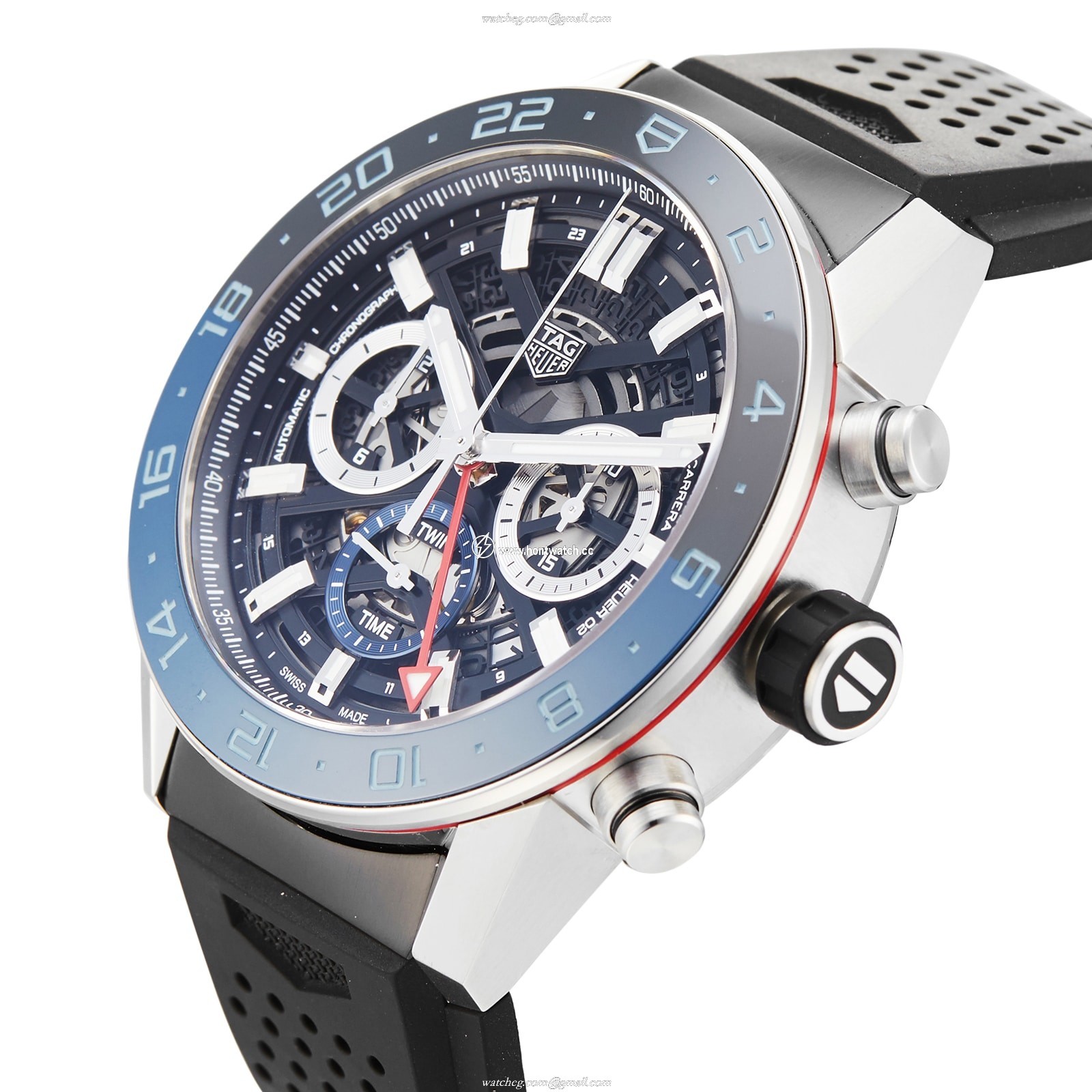TAG Heuer Carrera CBG2A1Z.FT6157 | 45mm Automatic Black Dial | Stainless Steel - Image 2
