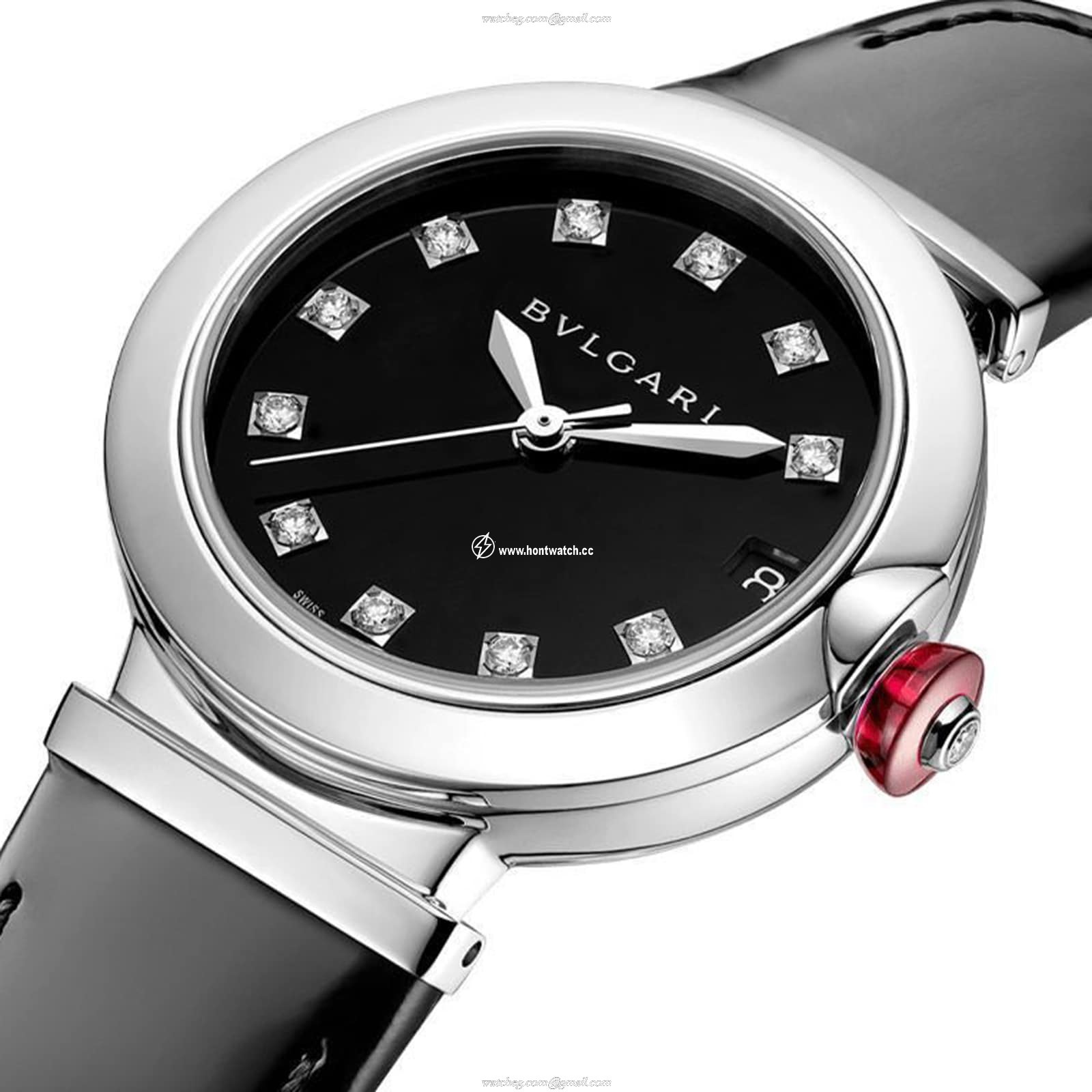 Bvlgari Lucea 103503 Automatic Watch - Black Dial, 33mm Stainless Steel - Image 2