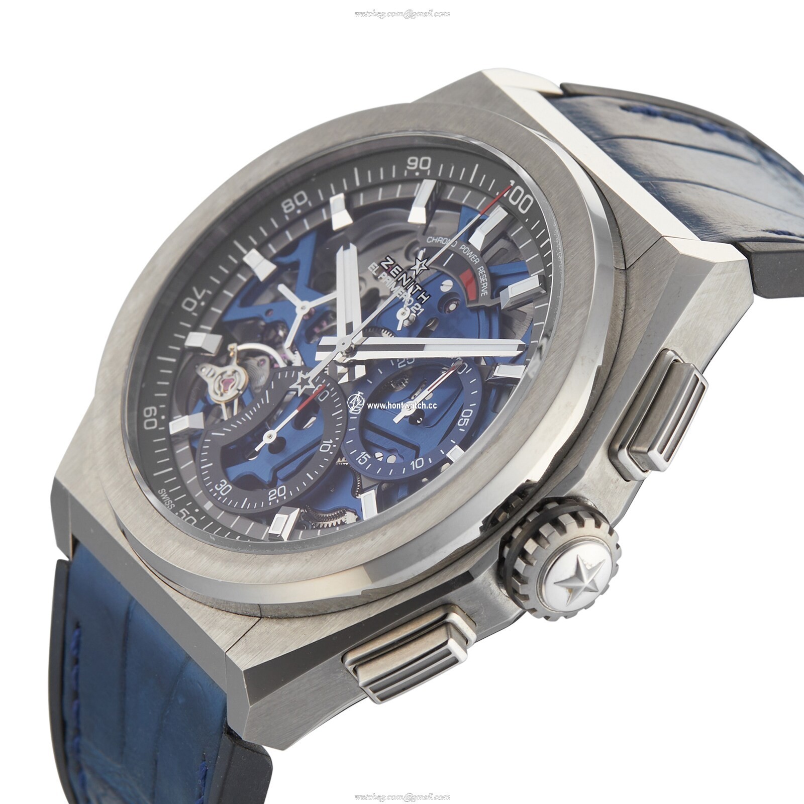 Zenith El Primero Titanium Automatic Blue Watch - 44mm | Pre-Owned - Image 2