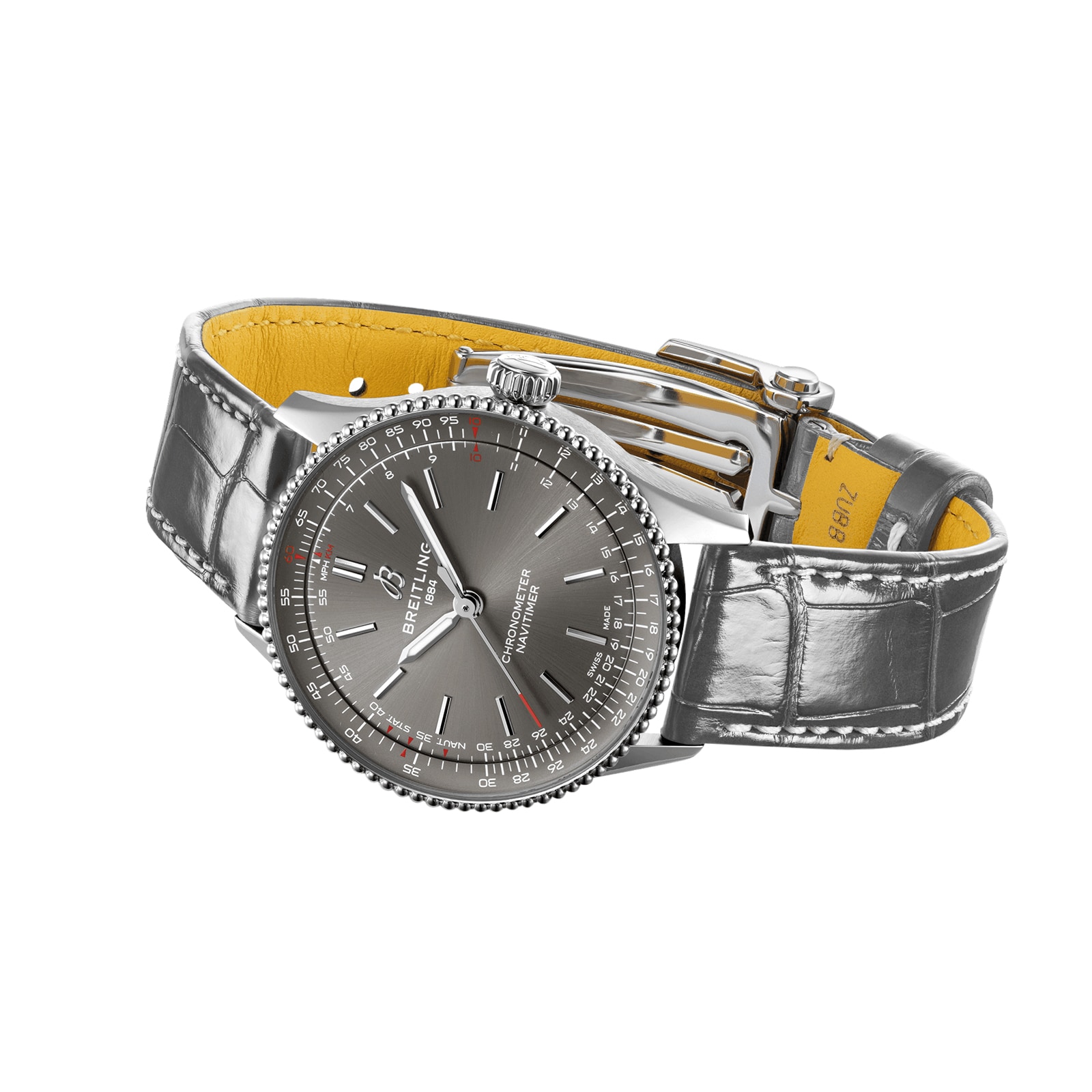 Breitling Navitimer 36mm Automatic Grey Dial - Stainless Steel Watch - Image 4