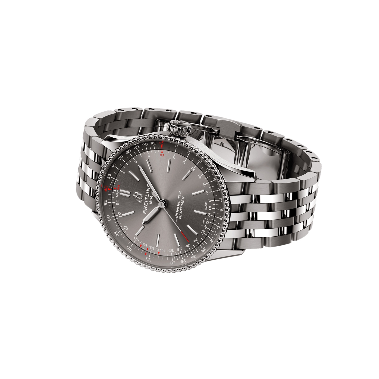 Breitling Navitimer 36mm Automatic Grey Dial - Stainless Steel Watch - Image 4