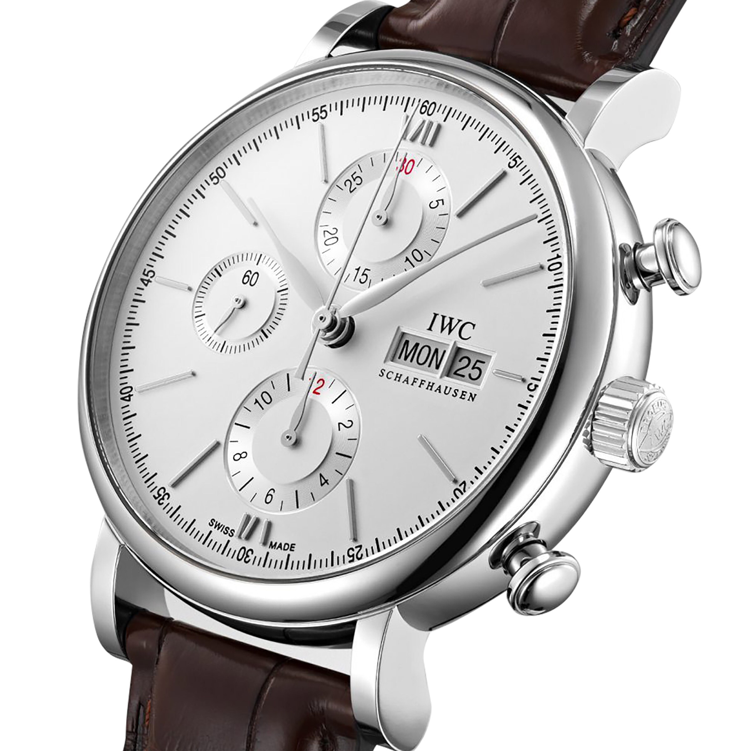 IWC Portofino IW391027 Automatic Chronograph - 42mm Stainless Steel White Dial - Image 3
