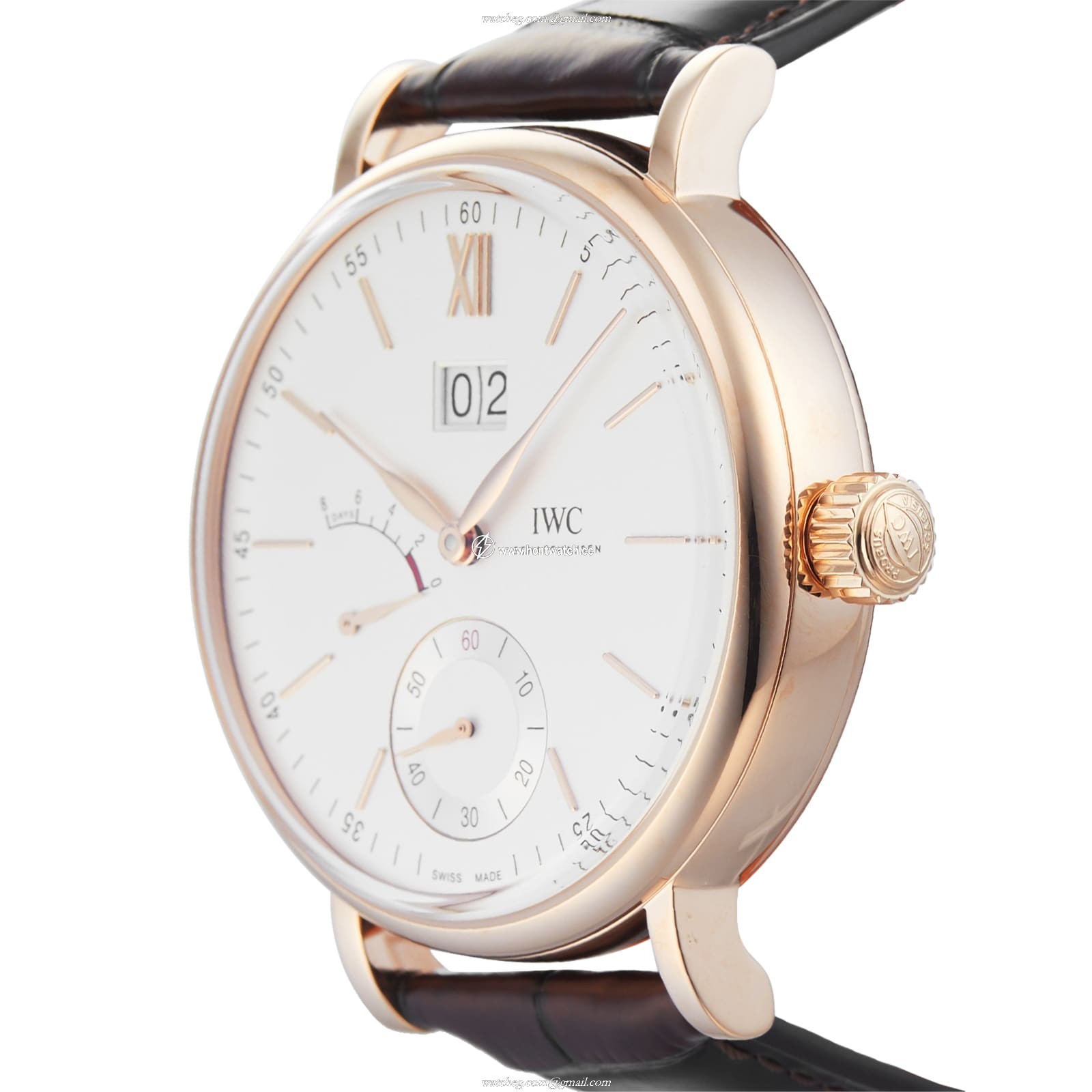 IWC Portofino IW516102 Rose Gold 45mm Manual Winding Silver Dial - Image 2
