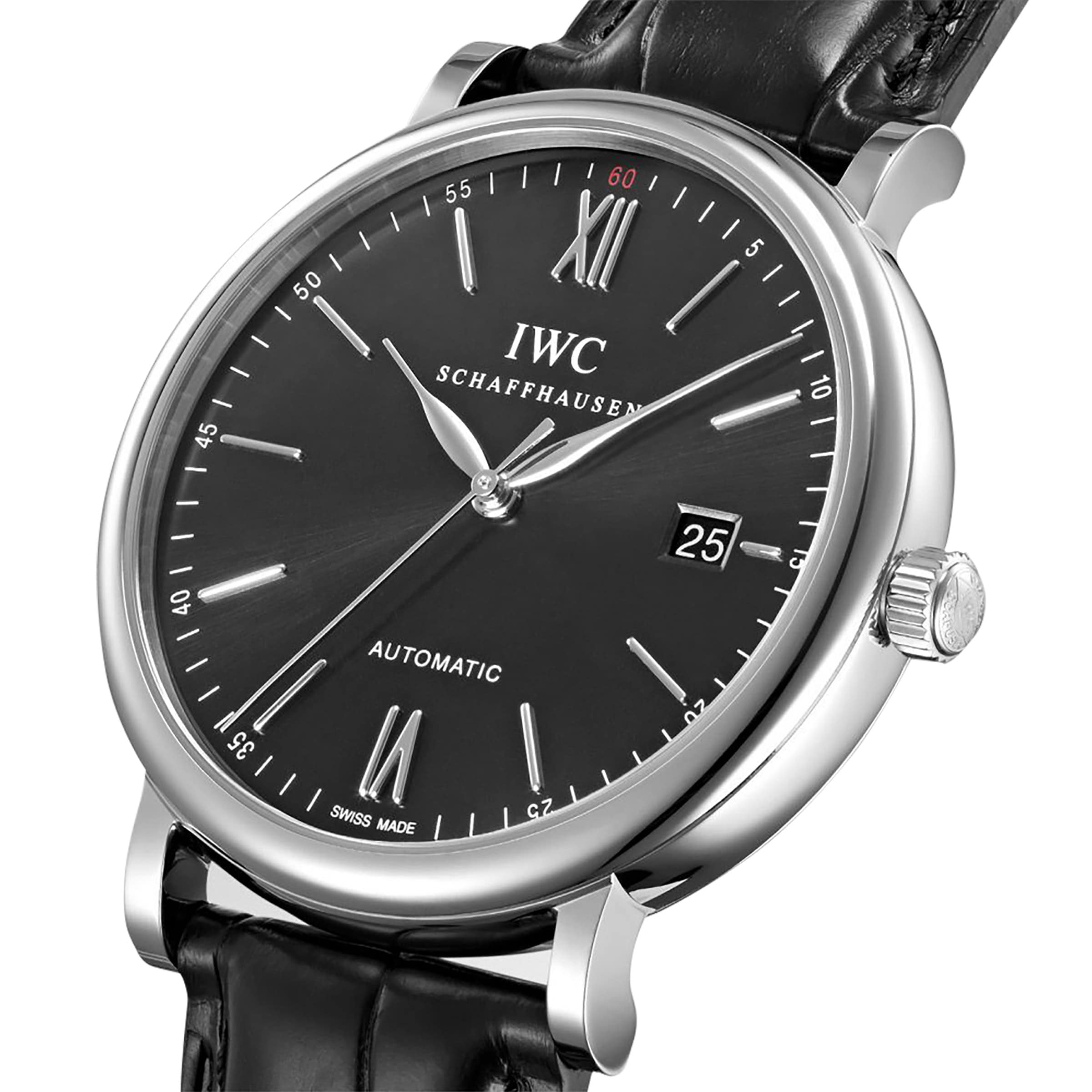 IWC Portofino IW356502 | 40mm Automatic Watch - Black Dial & Stainless Steel - Image 3