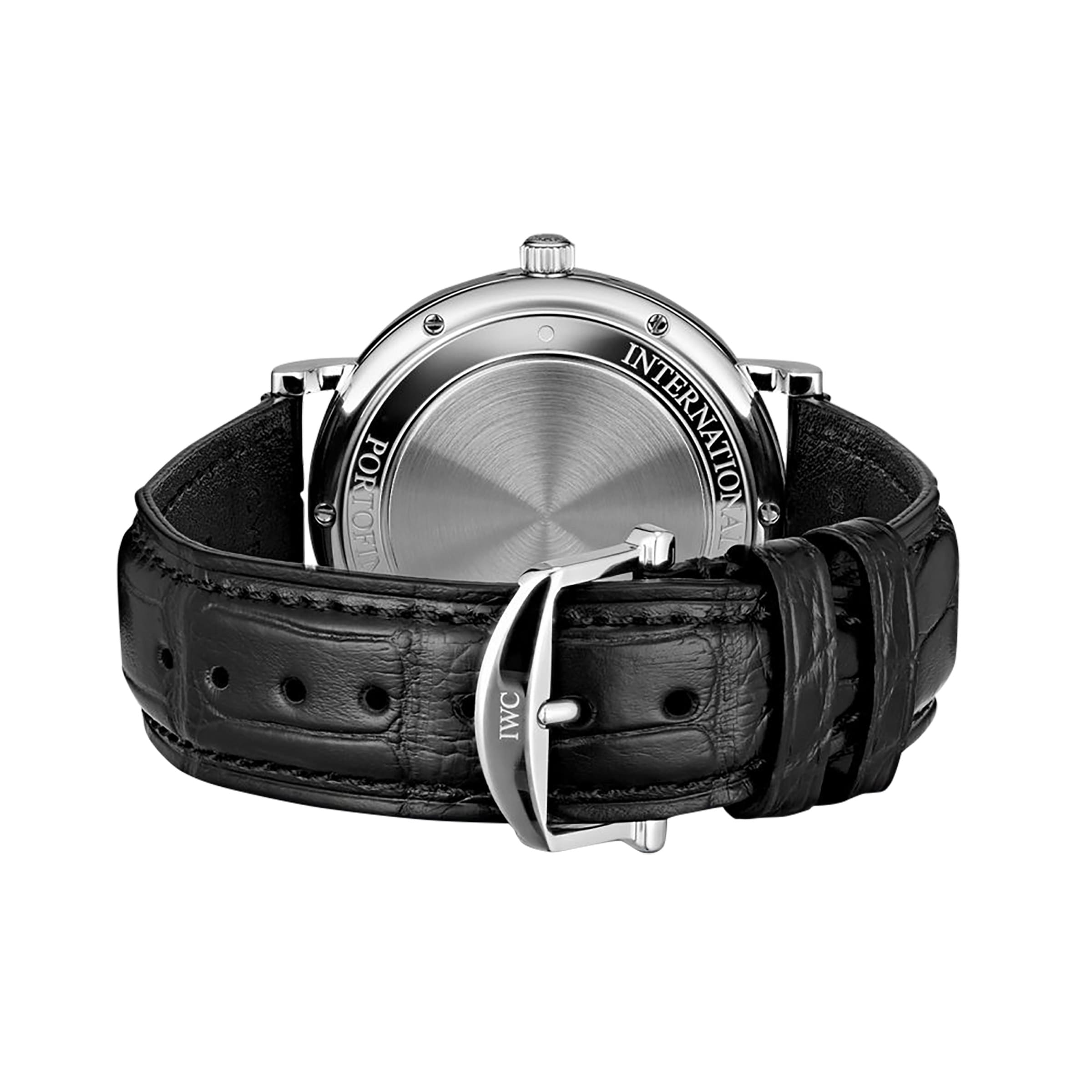 IWC Portofino IW356502 | 40mm Automatic Watch - Black Dial & Stainless Steel - Image 4
