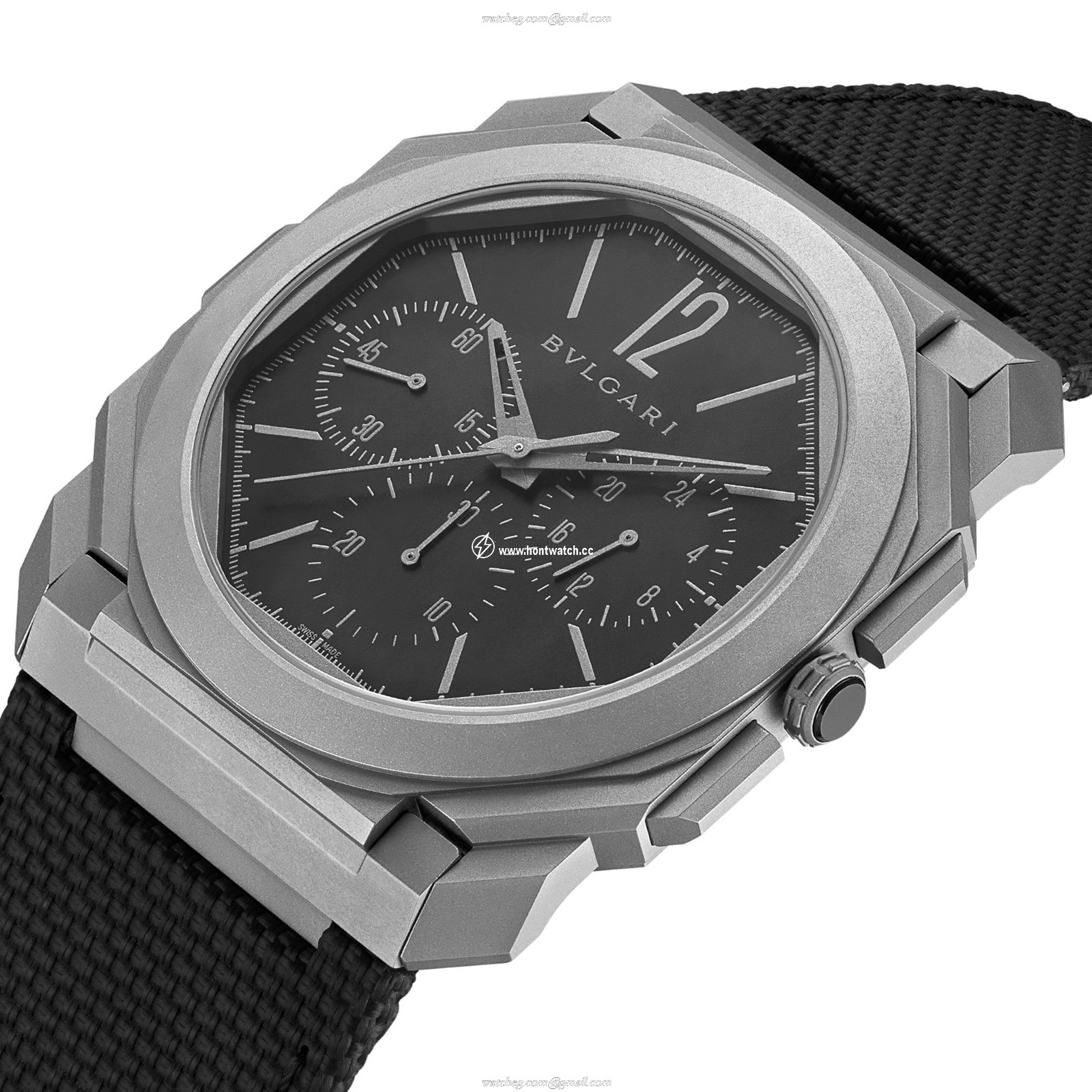 Bvlgari Octo 103371 Automatic Watch - 42mm Titanium Case & Black Dial - Image 2