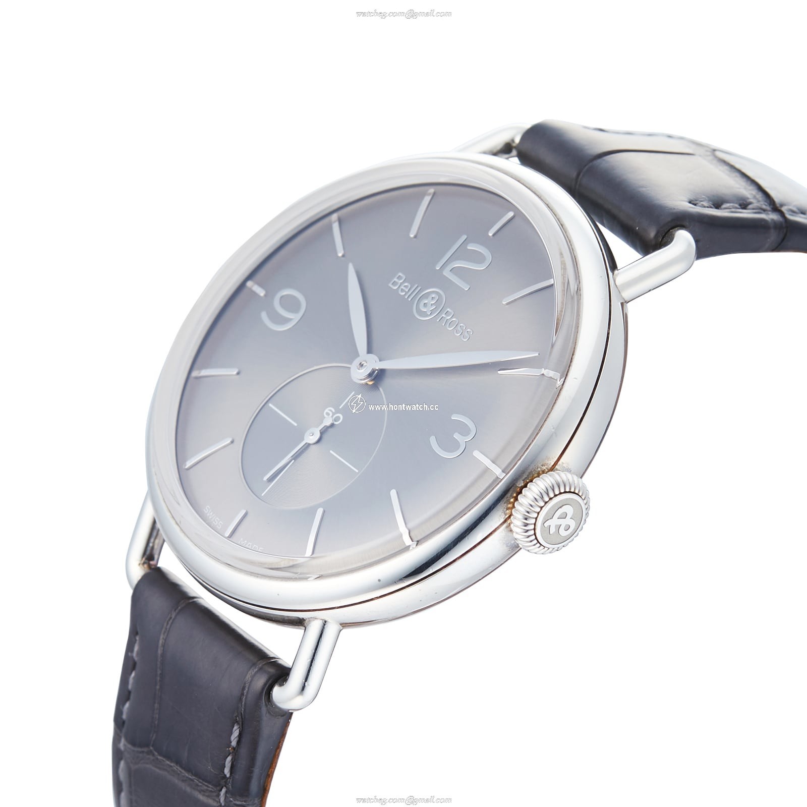 Bell & Ross WW1 Silver Manual Winding Grey Watch - 41mm Pre-Owned - Image 2