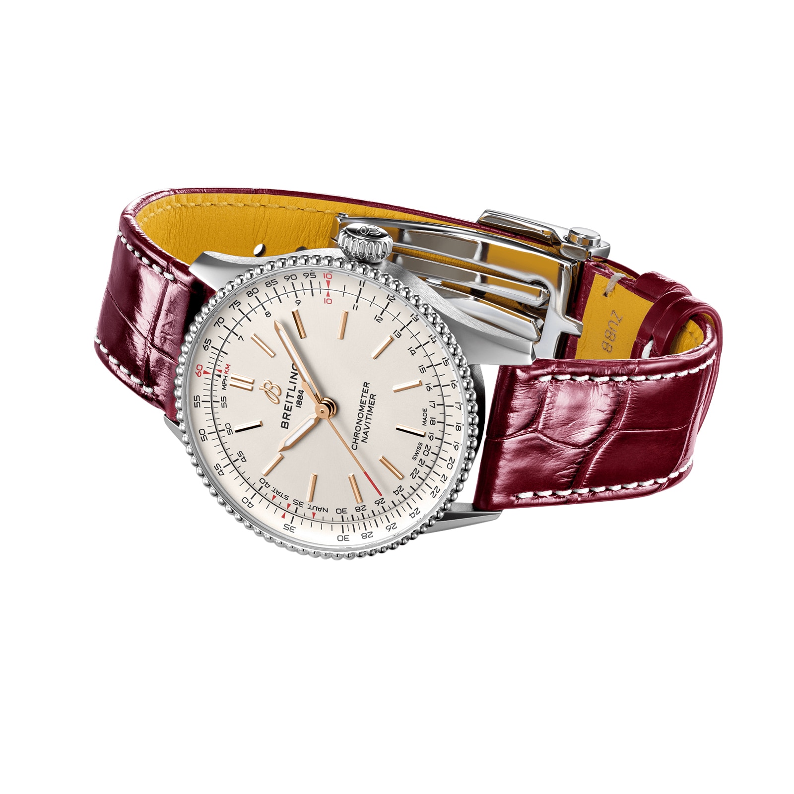 Breitling Navitimer 36mm Automatic Silver Dial - Stainless Steel Watch - Image 4