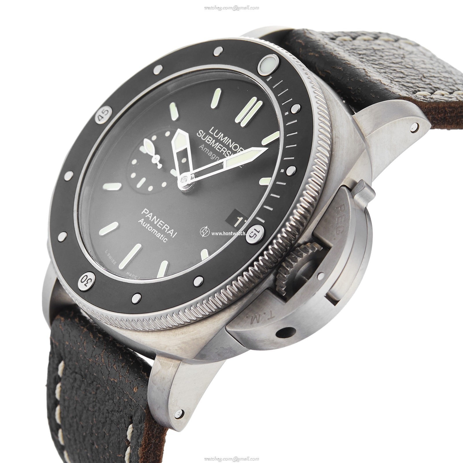 Pre-Owned Panerai Submersible PAM00389 - 47mm Titanium Automatic Watch - Image 2
