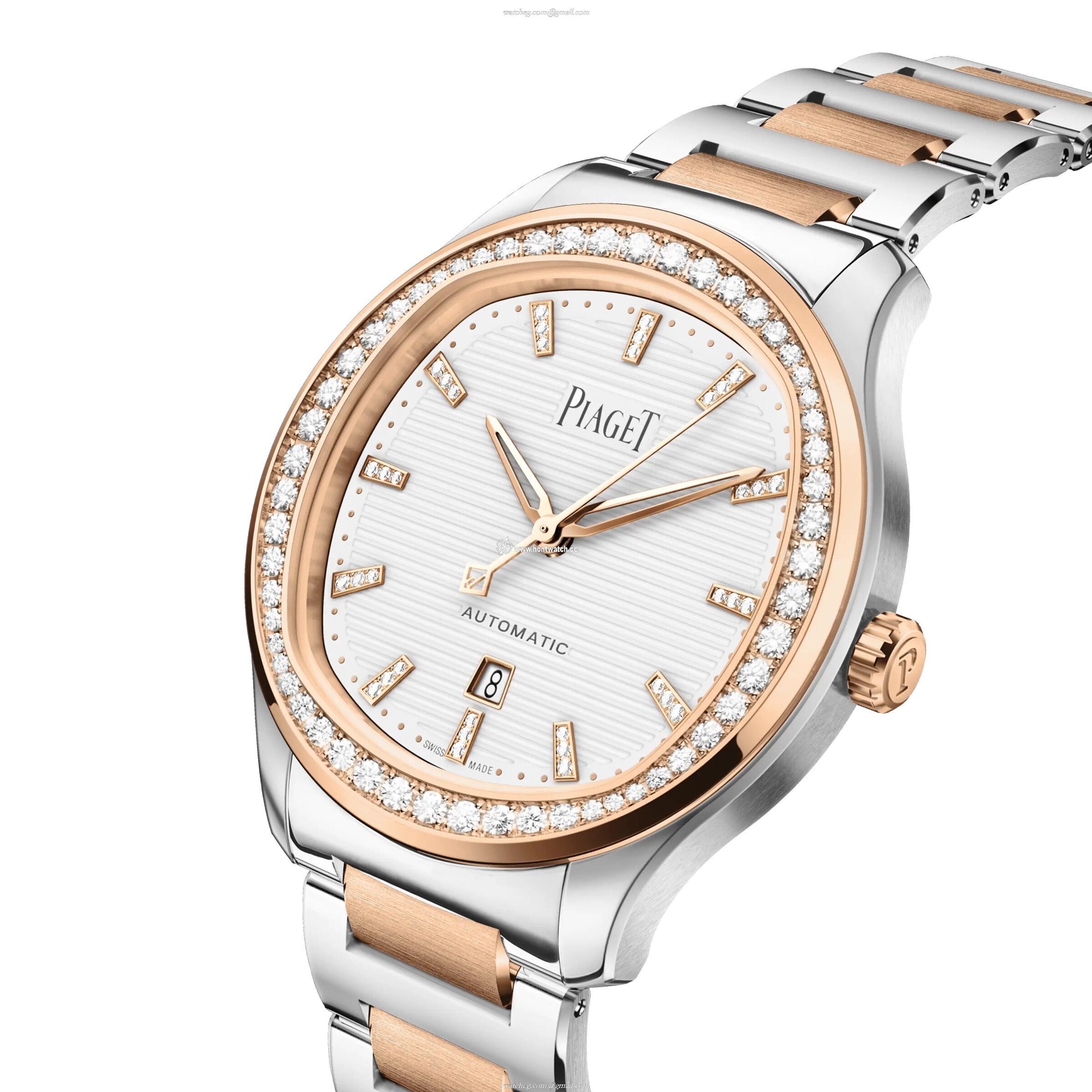 Piaget Polo G0A48026 Automatic Watch - 36mm Steel & Rose Gold - White Dial - Image 2