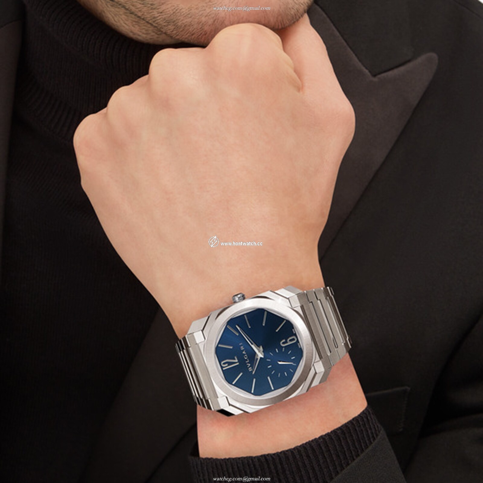 Bvlgari Octo 103431 Automatic Blue Dial - 40mm Stainless Steel Watch - Image 2