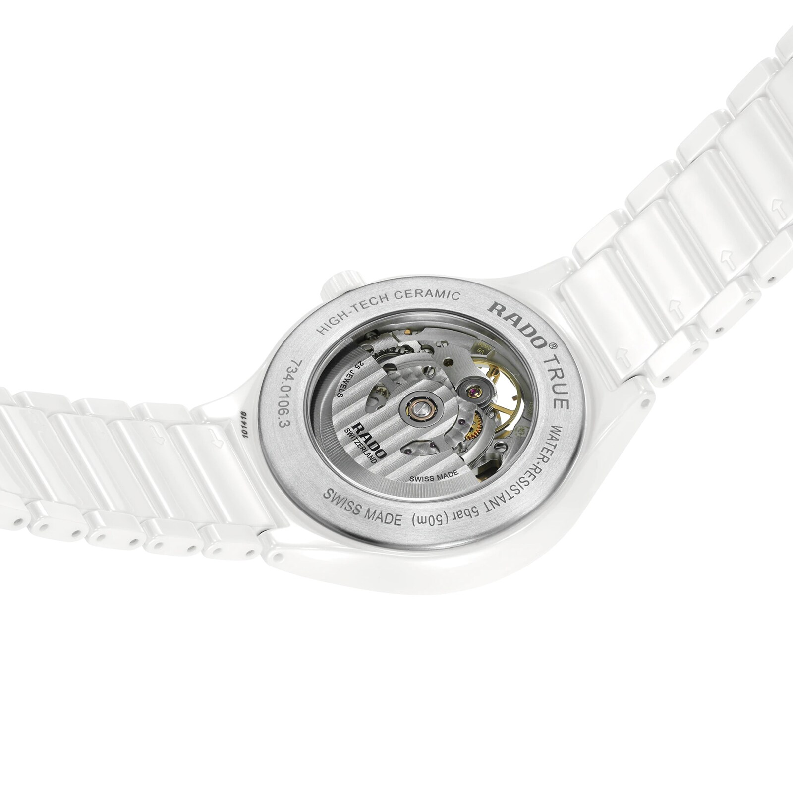 Rado True R27106922 Ceramic Automatic White Watch - 40mm | Swiss Made - Image 4