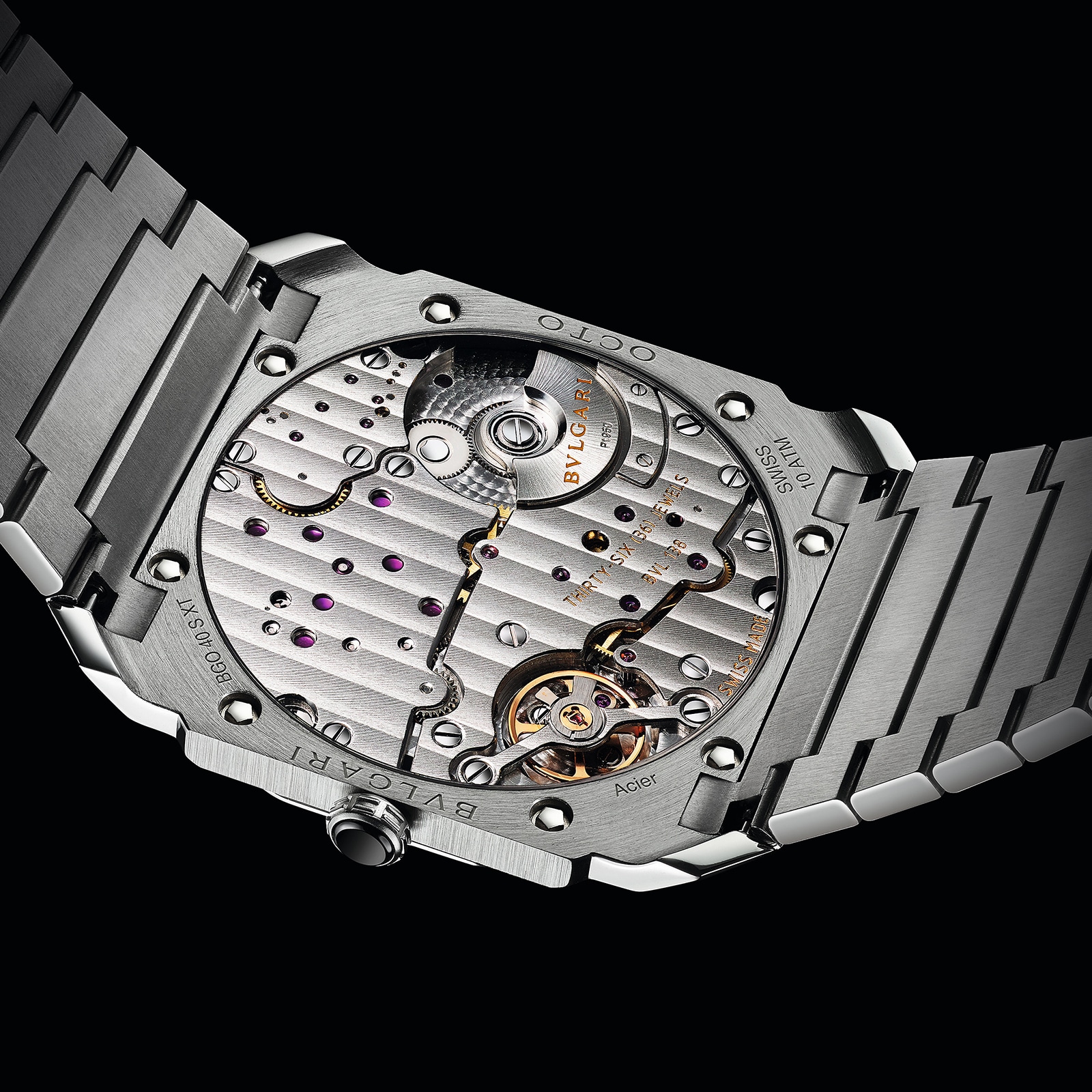 Bvlgari Octo 103431 Automatic Blue Dial - 40mm Stainless Steel Watch - Image 4