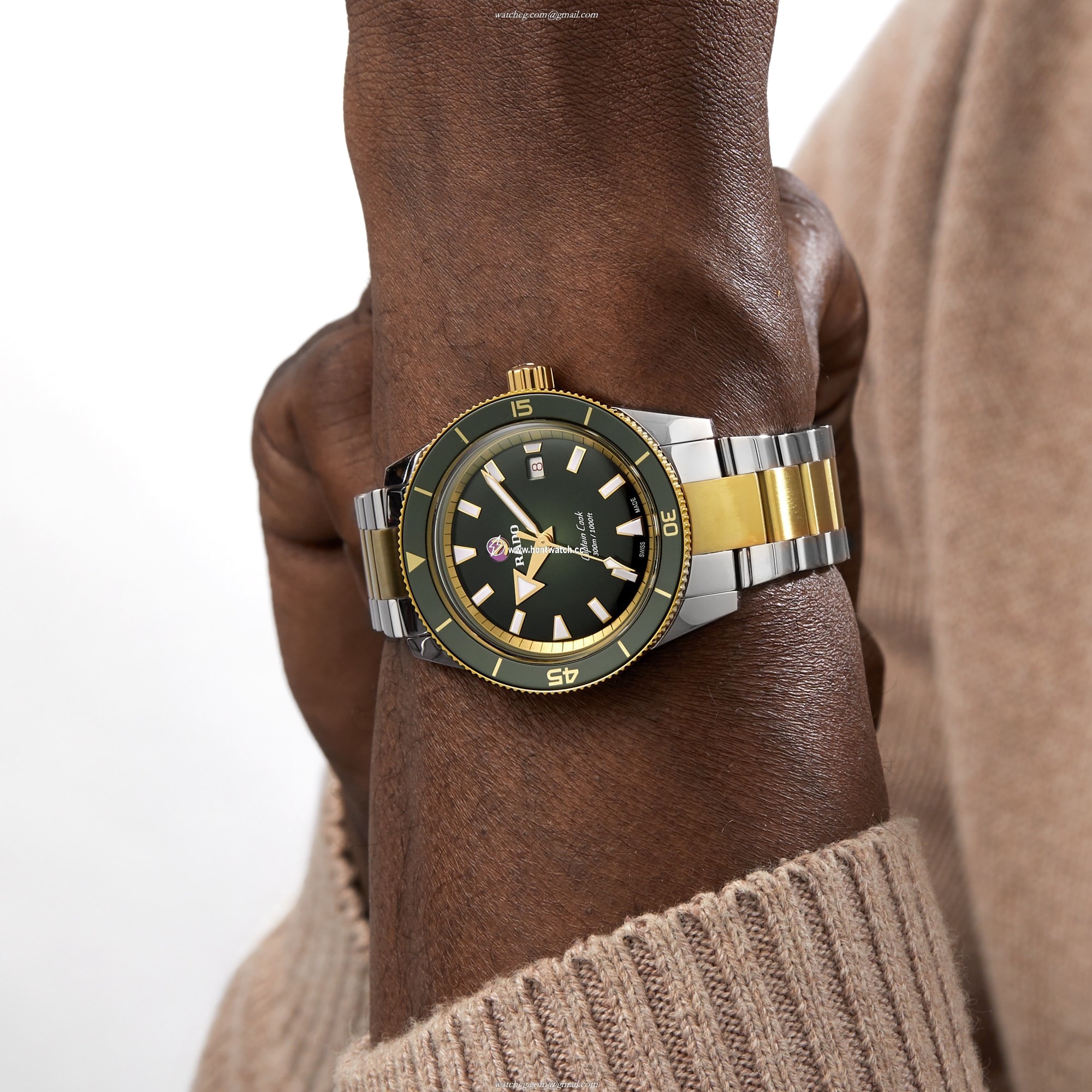 Rado Captain Cook R32138303 Automatic Green Dial - 42mm Stainless Steel - Image 2