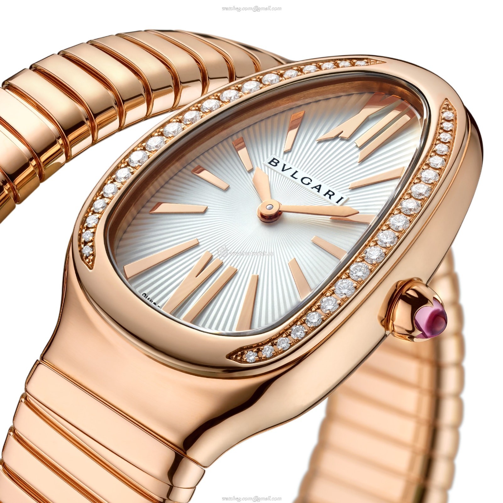 Bvlgari Serpenti 103003 Gold Quartz Watch | 35mm White Dial Replica - Image 2