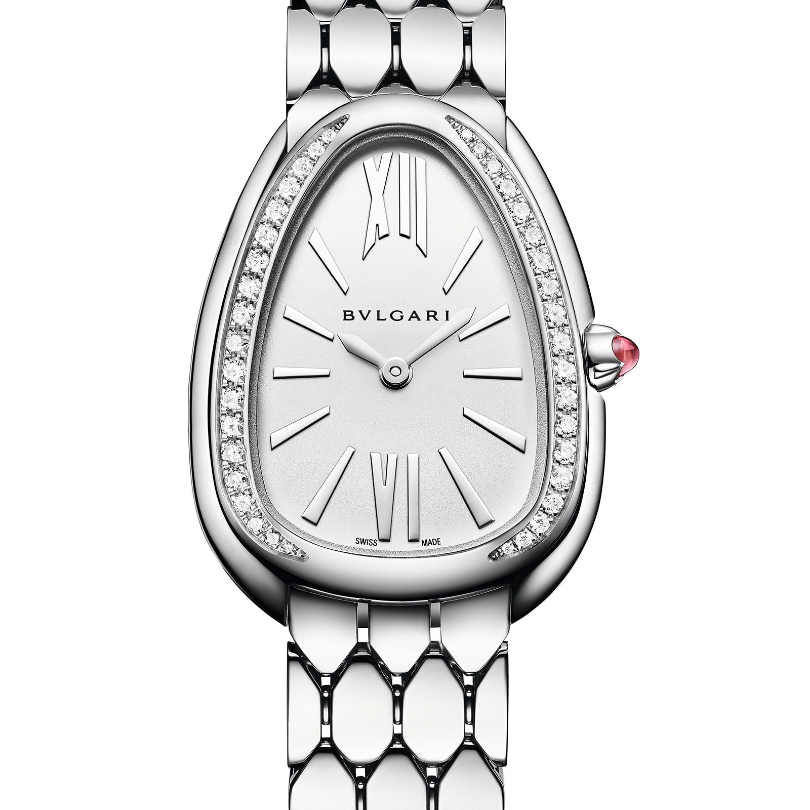 Bvlgari Serpenti Seduttori 103361 | 33mm Stainless Steel Silver Quartz Watch - Image 3