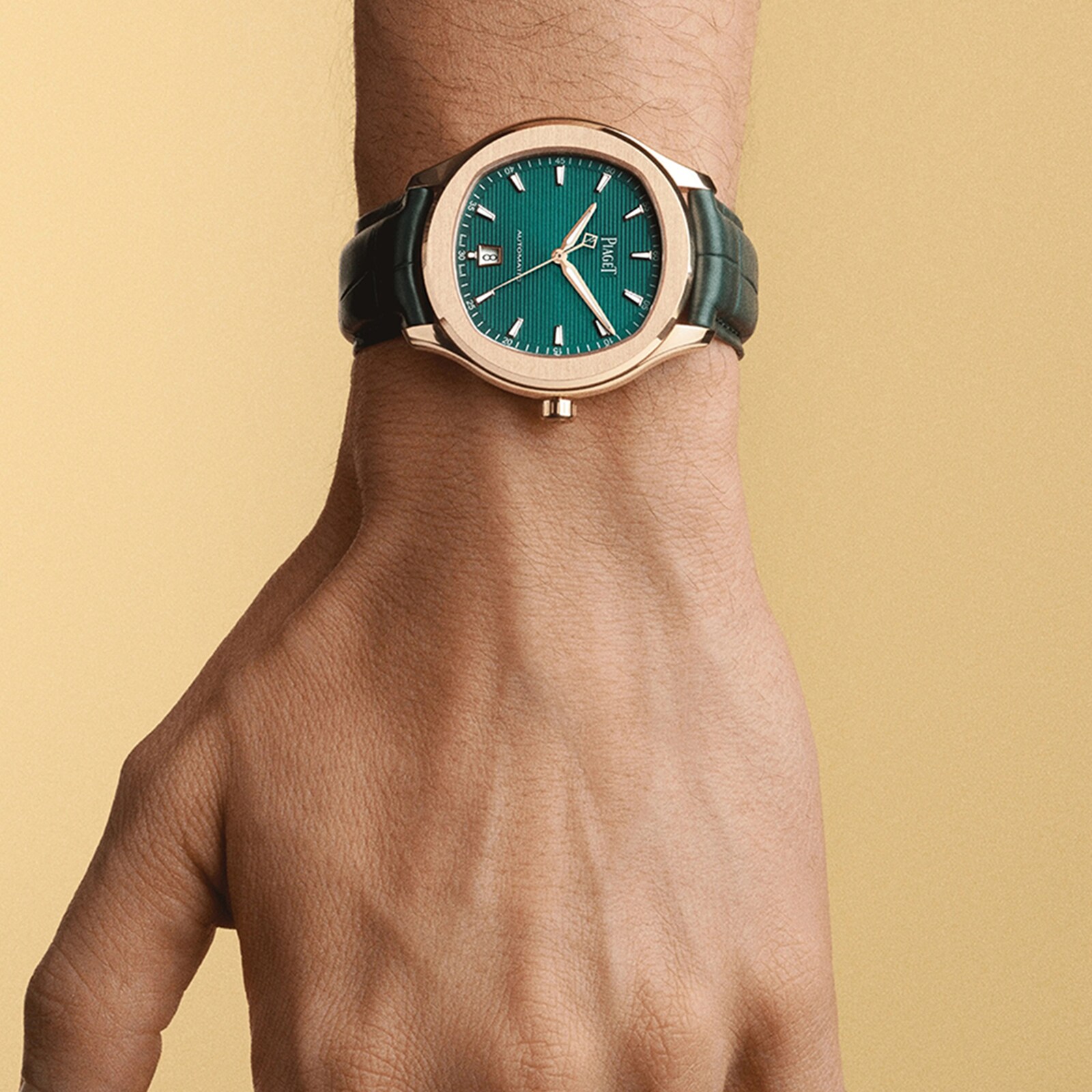 Piaget Polo G0A47010 | 42mm Rose Gold Automatic Green Dial Watch - Image 4