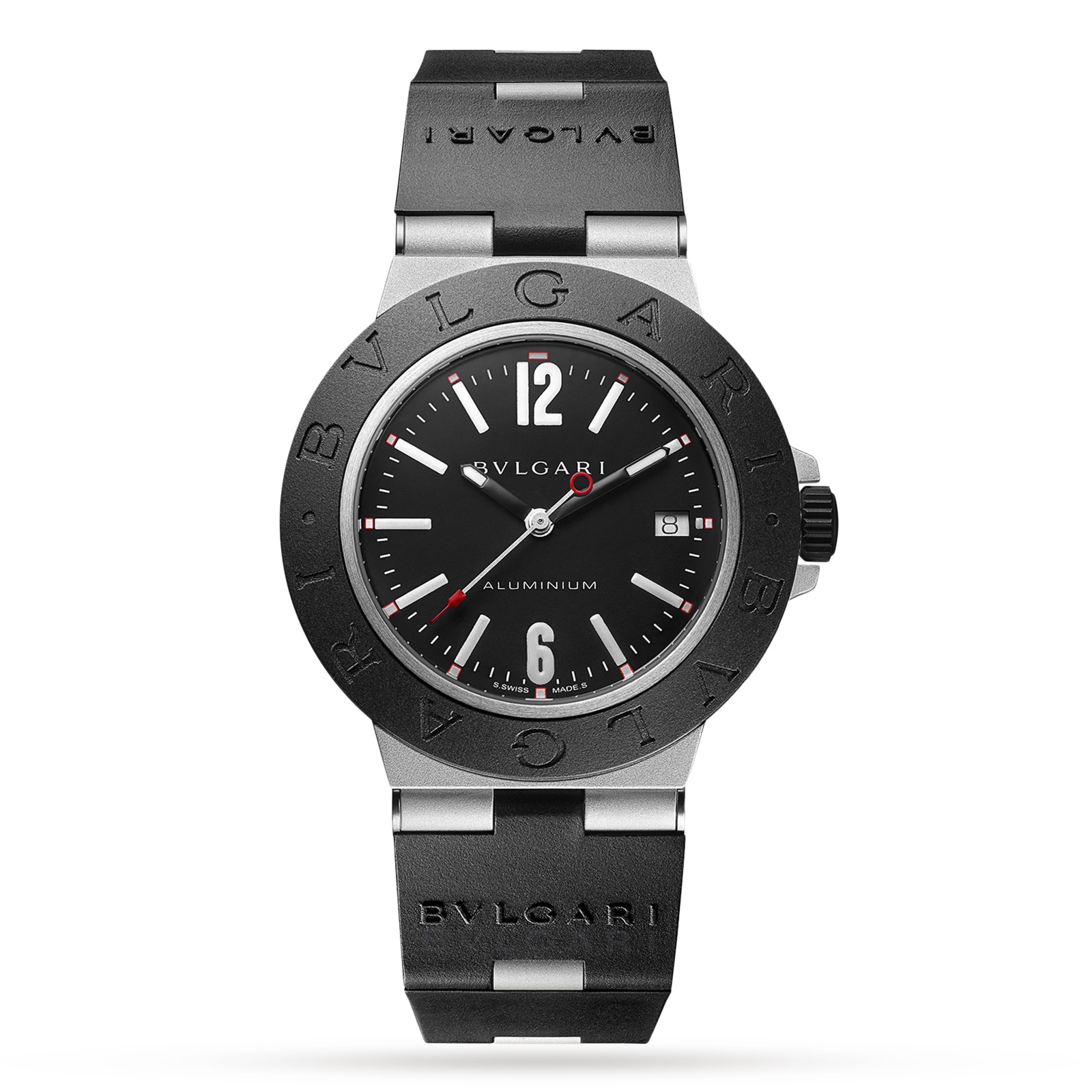 Bvlgari Aluminium Automatic Black Watch - 40mm Rubber Strap | 103445 - Image 4