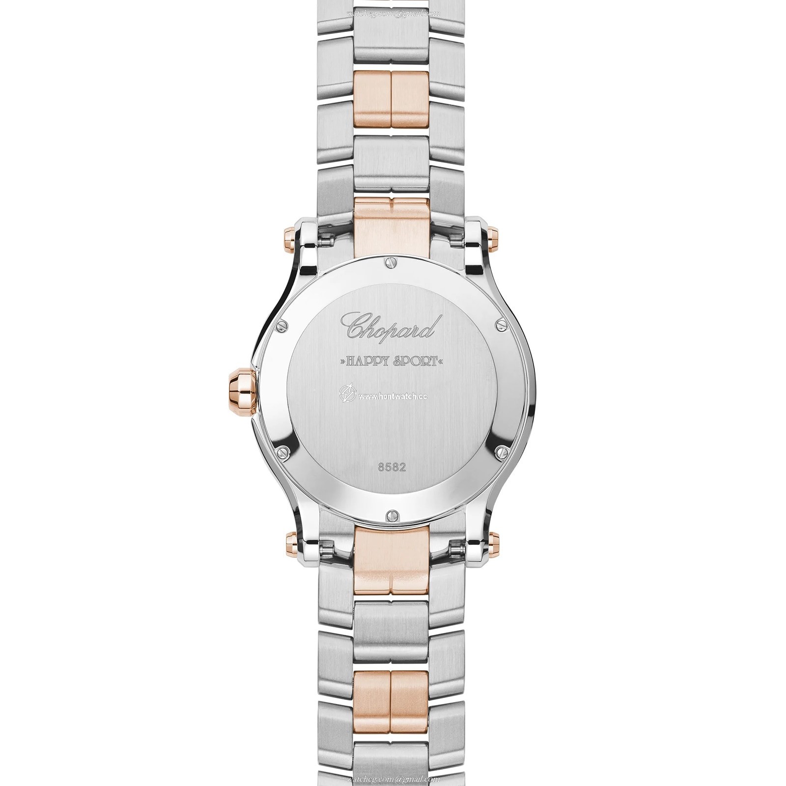Chopard Happy Sport Automatic Green Dial - 36mm Steel & Rose Gold Watch - Image 2