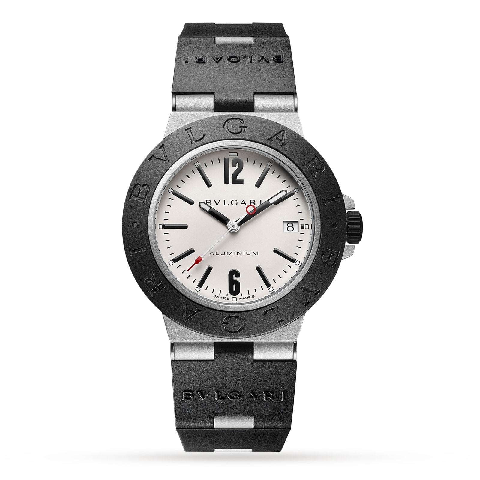 Bvlgari Aluminium Automatic Black Watch - 40mm Rubber Strap | 103382 - Image 4