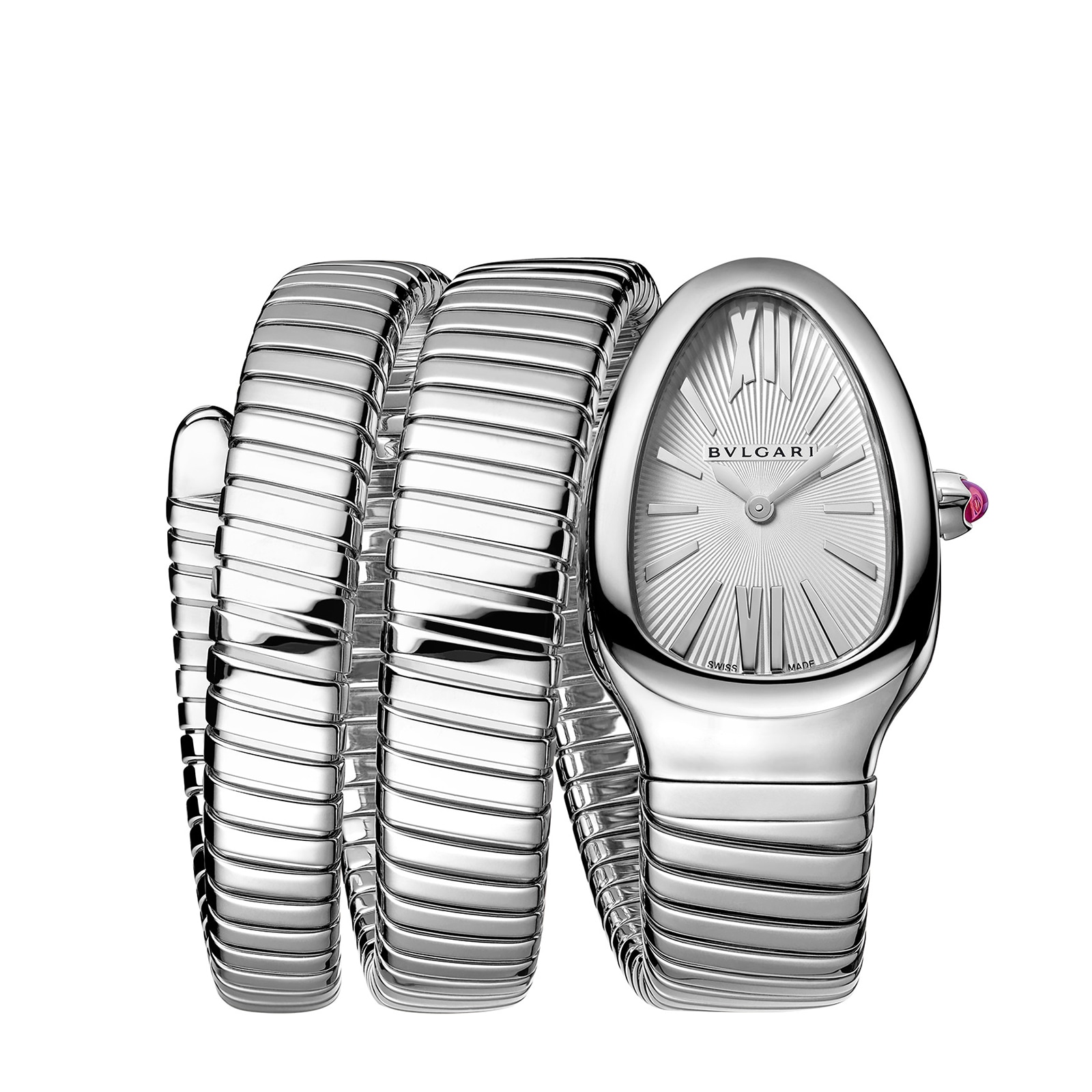 Bvlgari Serpenti 101911 Grey Dial Replica Watch | 35mm Stainless Steel Quartz - Image 3