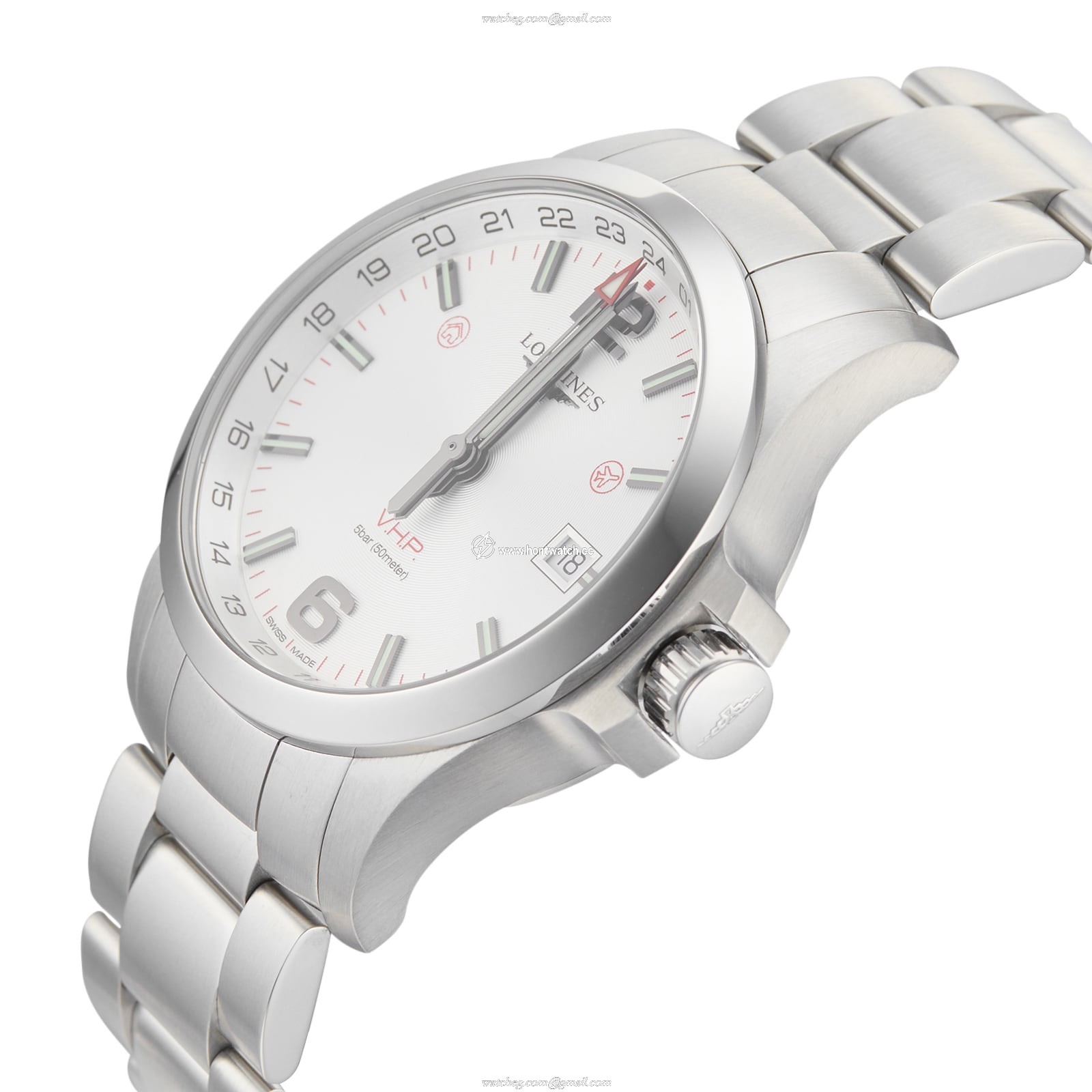 Longines Conquest L3.728.4.76.6 | 43mm Stainless Steel Quartz Watch - Silver Dial - Image 2