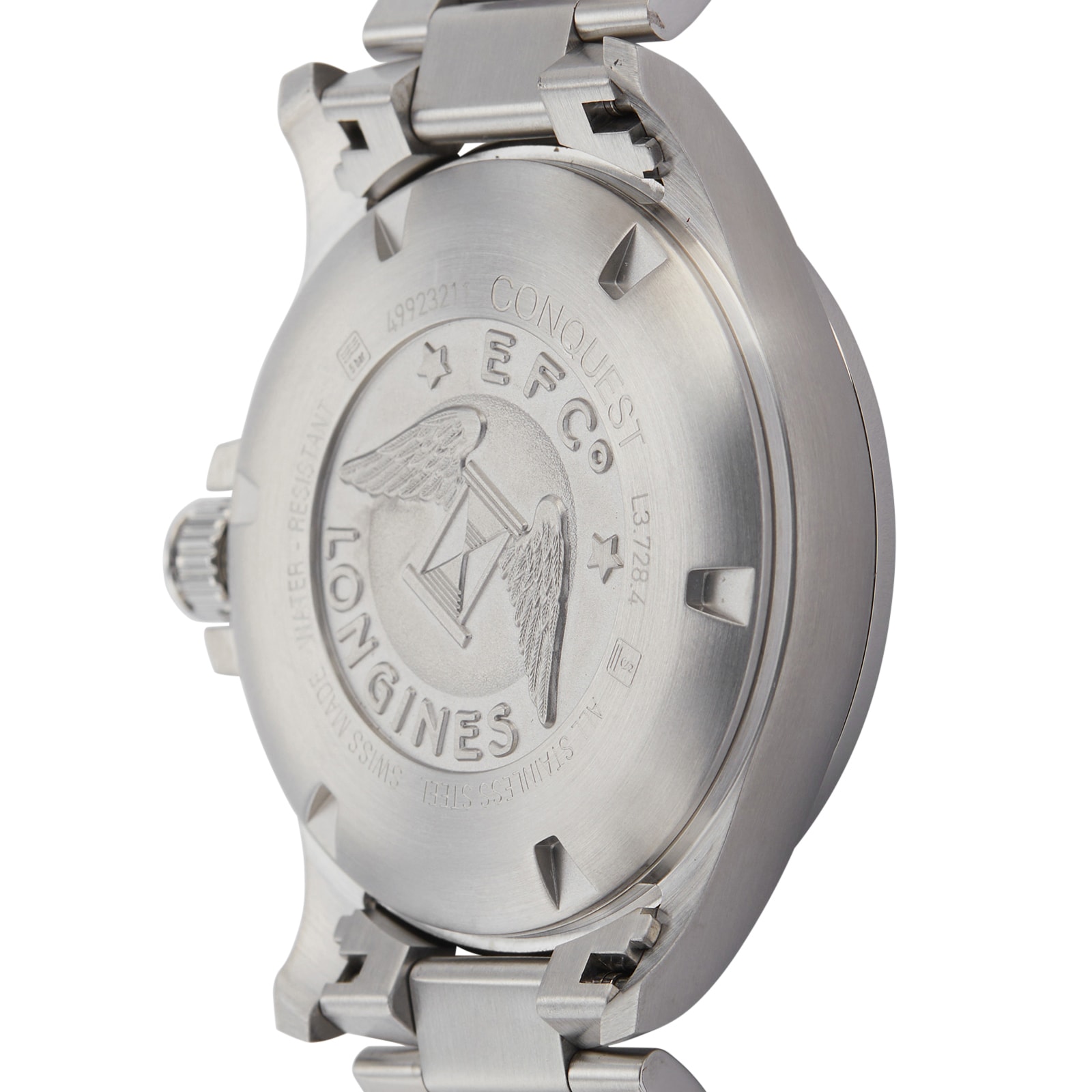 Longines Conquest L3.728.4.76.6 | 43mm Stainless Steel Quartz Watch - Silver Dial - Image 4