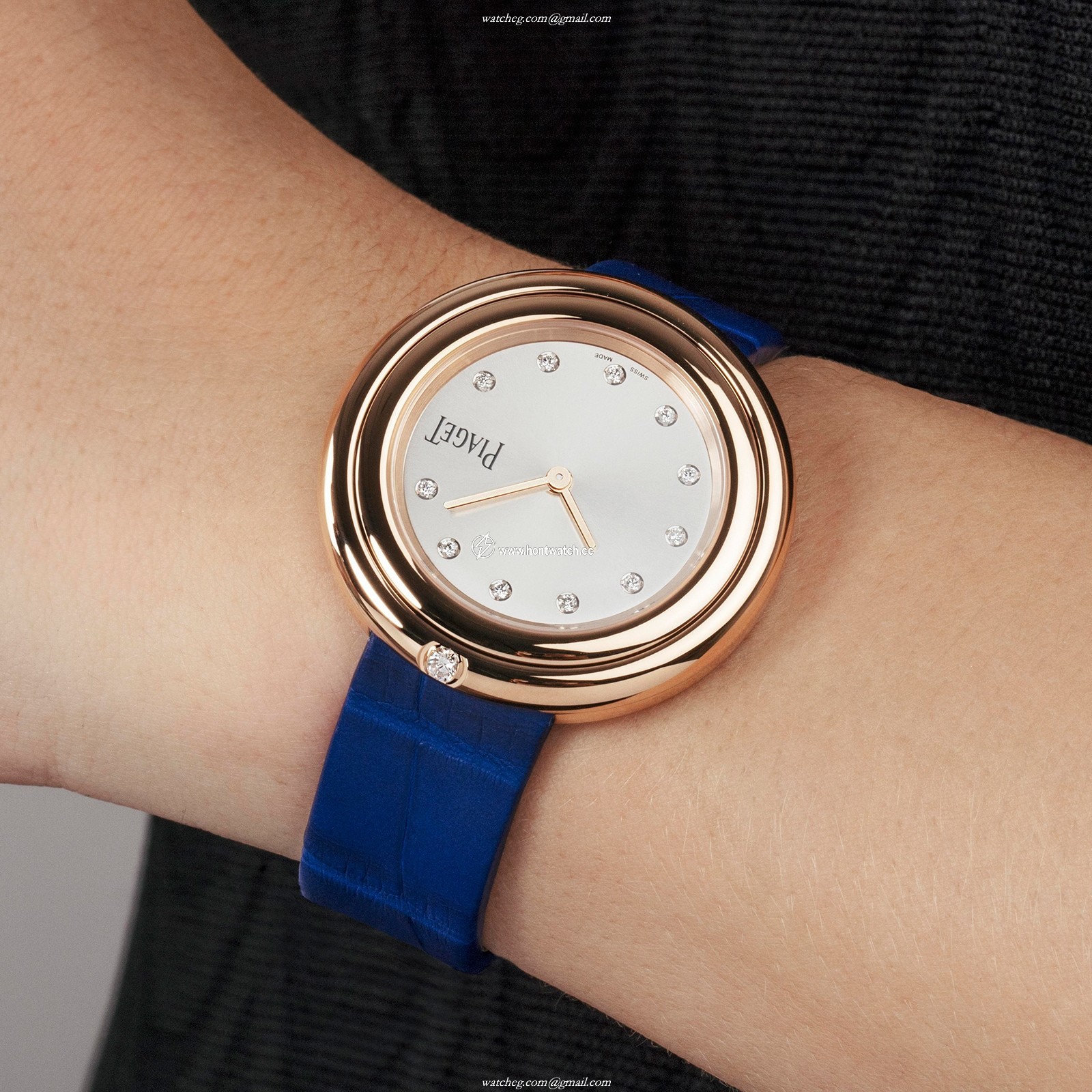 Piaget Possession G0A43091 - 34mm Rose Gold Quartz Watch - Silver Dial - Image 2
