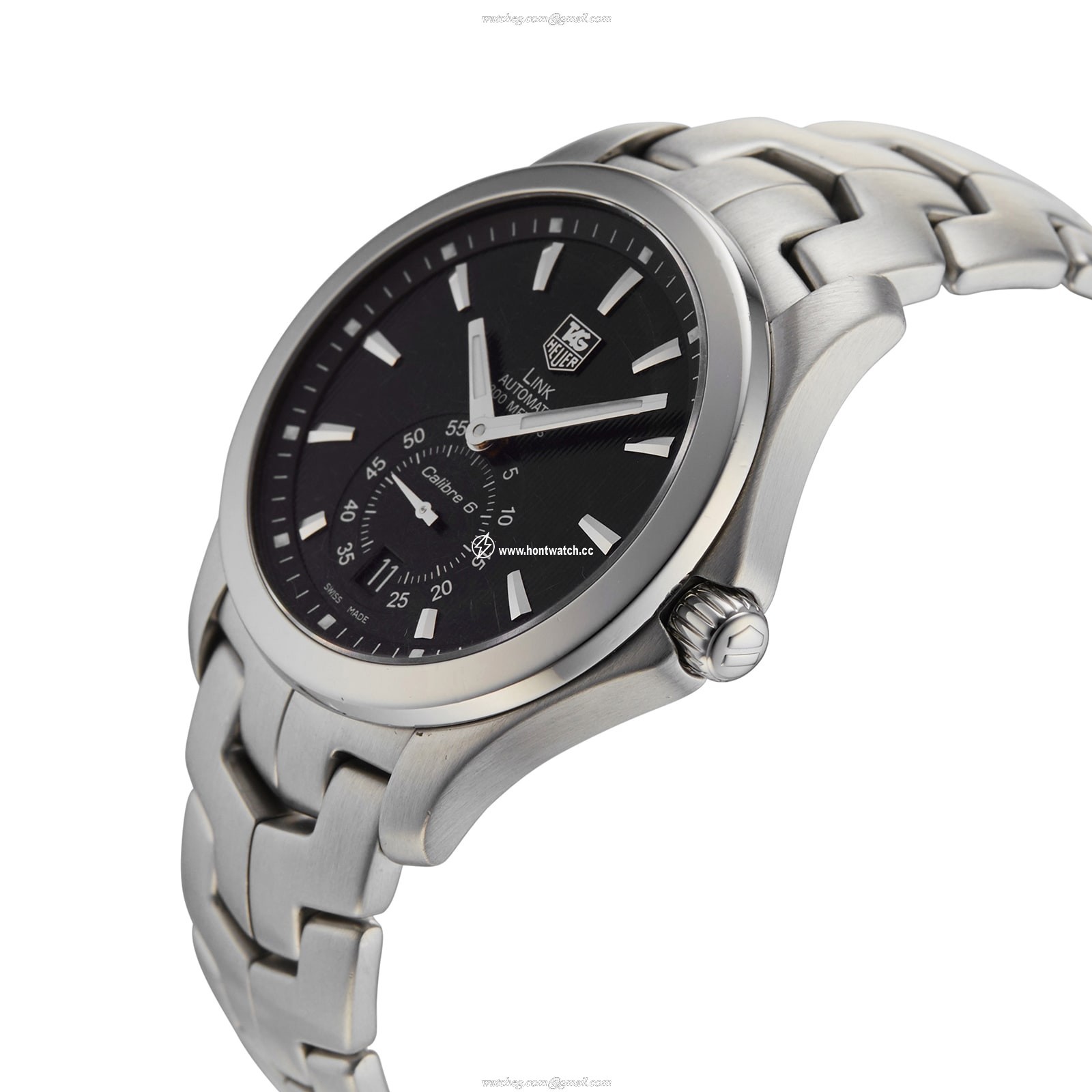 TAG Heuer Link WJF211A.BA0570 | 39mm Black Automatic Watch | Stainless Steel - Image 2