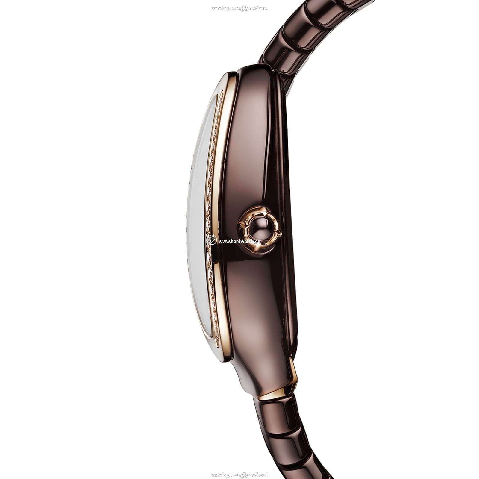 Bvlgari Serpenti 103060 Replica Watch | Ceramic & Gold | Brown Dial | 35mm - Image 2