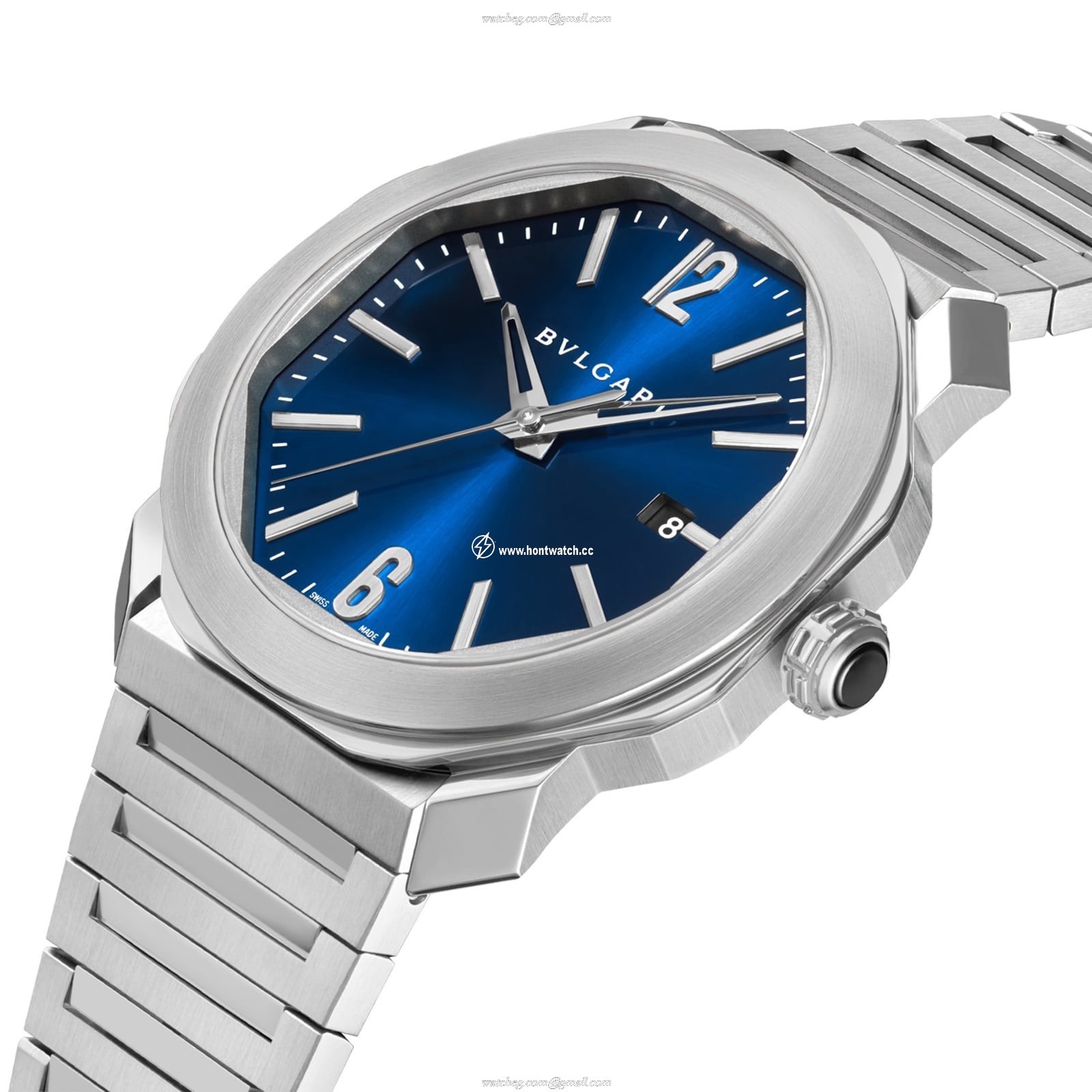 Bvlgari Octo Roma 102856 | 41mm Stainless Steel | Manual Winding Silver Dial - Image 2