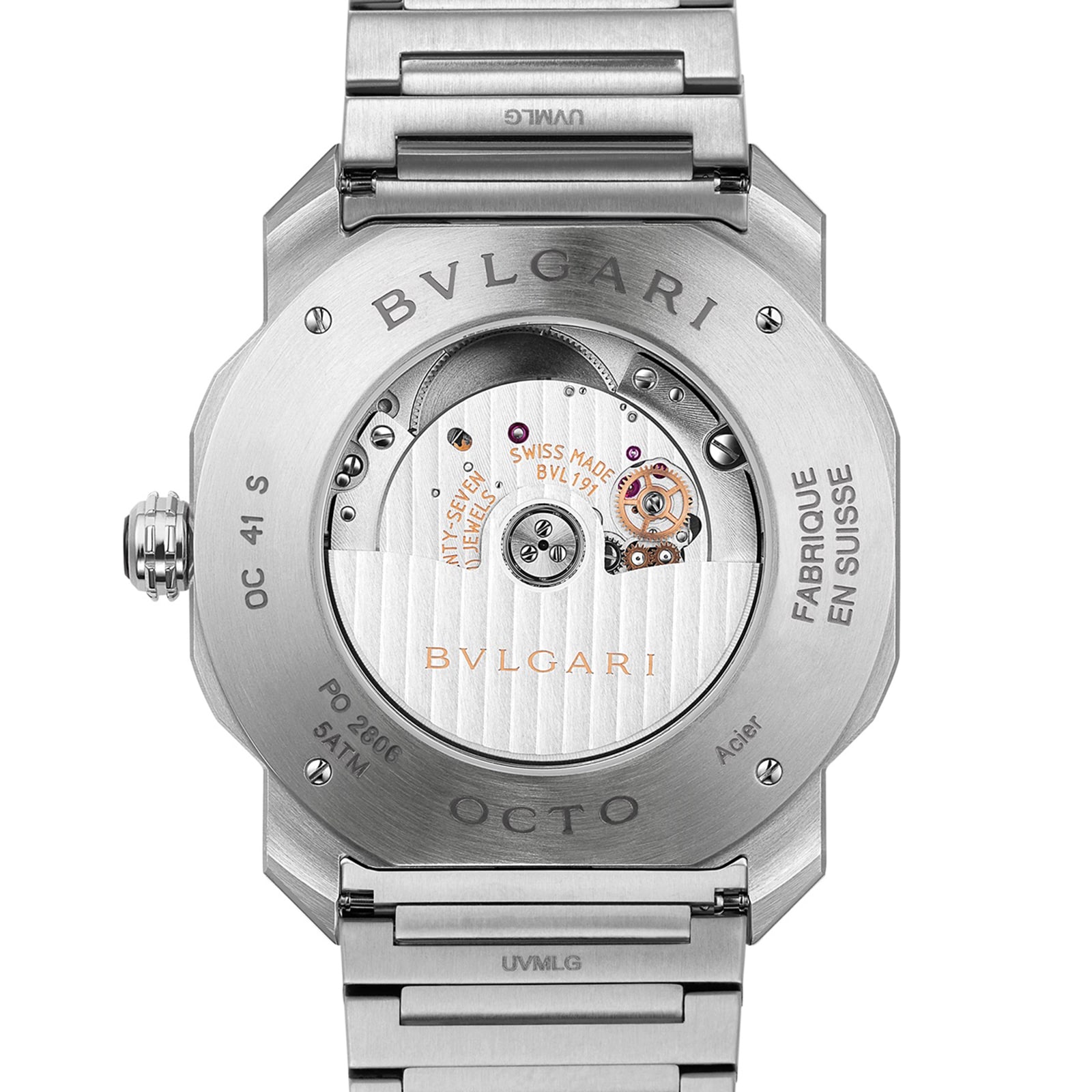 Bvlgari Octo Roma 102856 | 41mm Stainless Steel | Manual Winding Silver Dial - Image 4