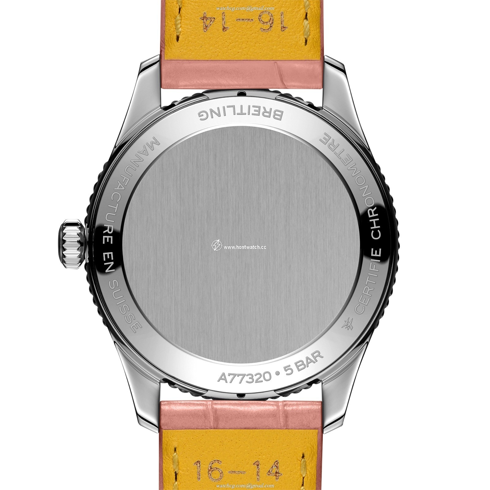 Breitling Navitimer 32mm Pink Dial Quartz Watch - Stainless Steel - Image 2