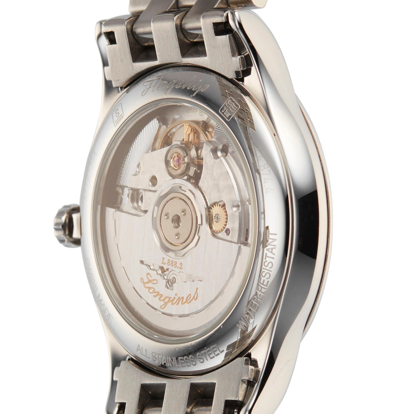 Longines Flagship L4.874.4.12.6 | 39mm Automatic Watch - Stainless Steel - Image 4
