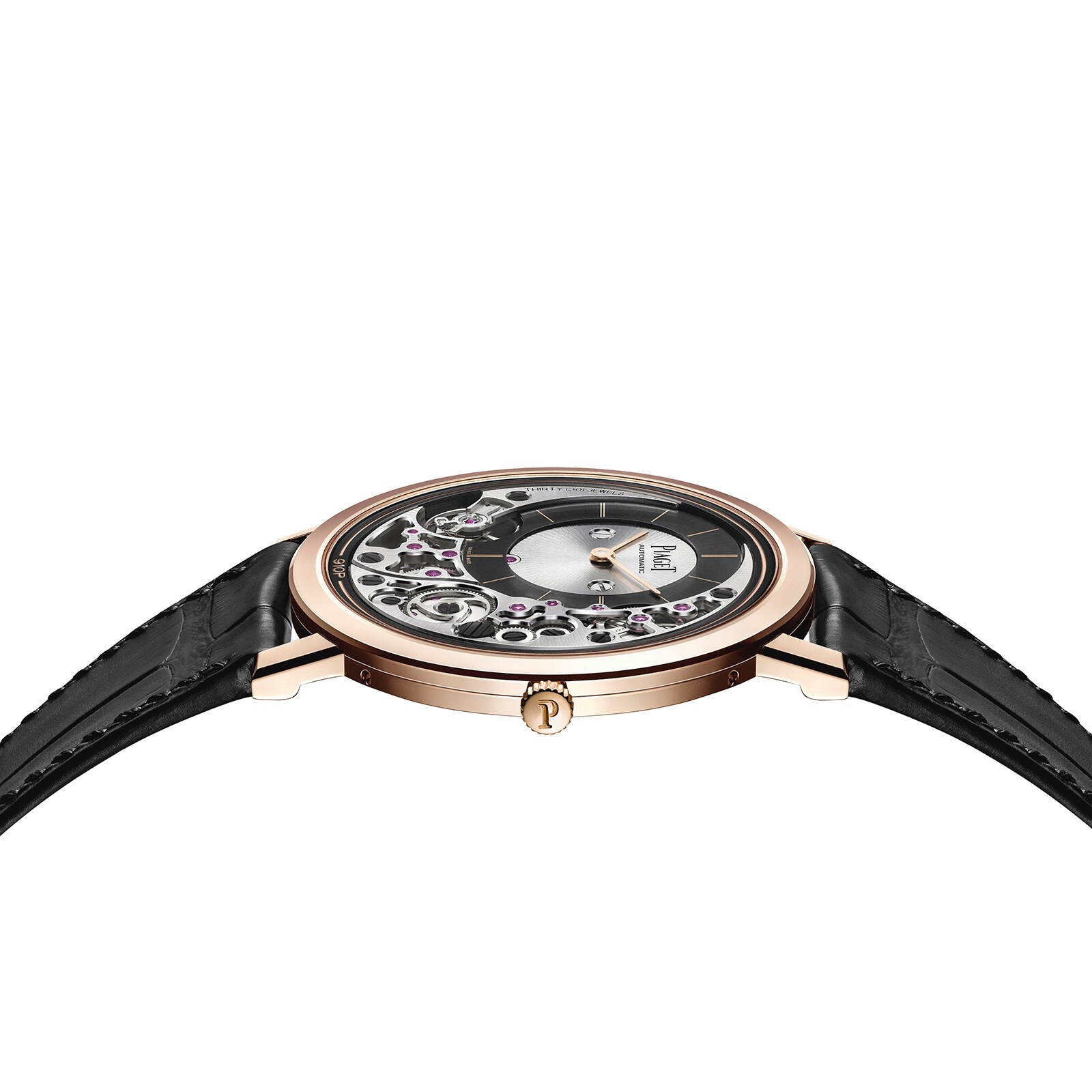 Piaget Altiplano G0A43120 18ct Rose Gold Automatic Watch - 41mm Black Dial - Image 3